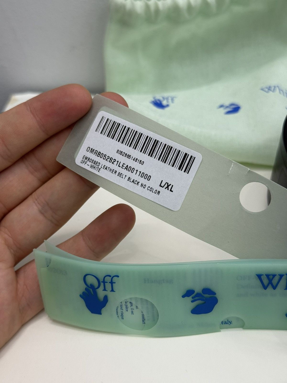 Off-White Off-White Nail Buckle Leather Belt Size 34 - 2 Thumbnail