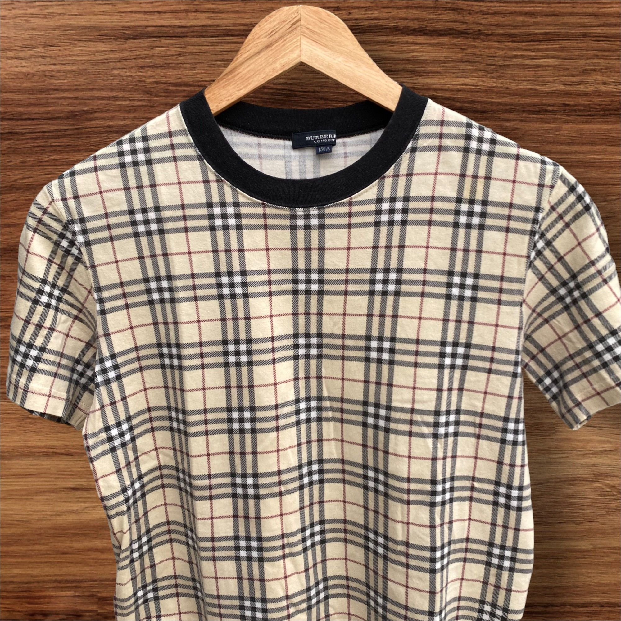Burberry Burberry Check Cropped Tees Size S / US 4 / IT 40 - 2 Thumbnail