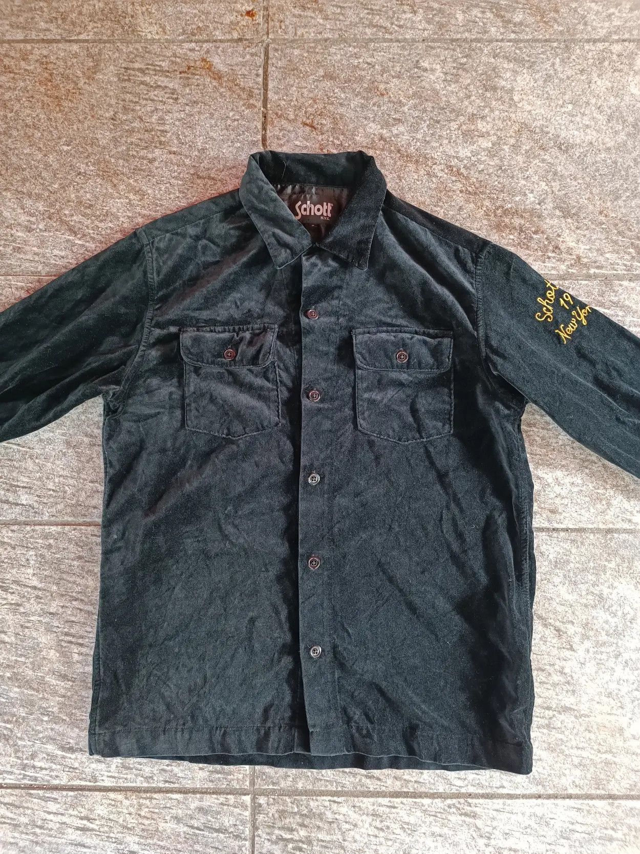 Schott Vintage Button Up Schott Military Sukajan Souvenir Size US S / EU 44-46 / 1 - 5 Thumbnail