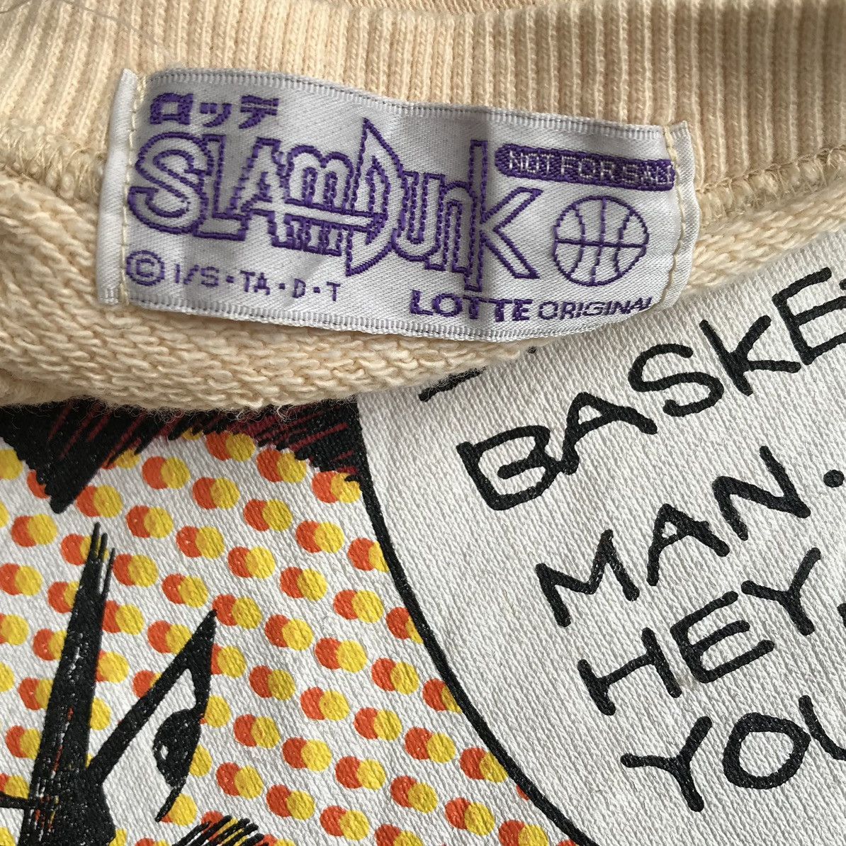 Anime Vintage 90s Slam Dunk Shohoku Anime Manga Sweatshirts Boxy Size US L / EU 52-54 / 3 - 14 Thumbnail