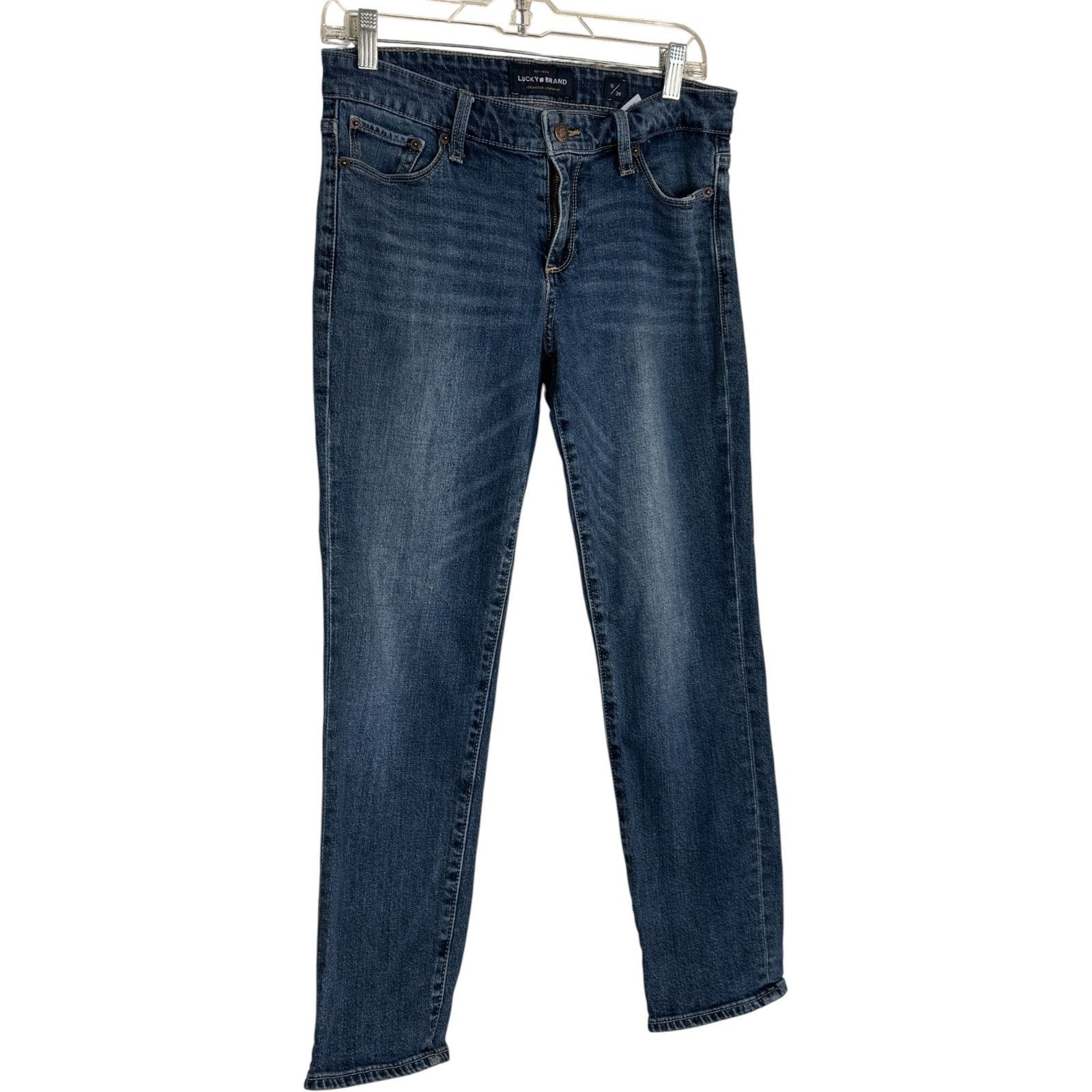 Lucky Brand Lucky Brand Sweet Crop Jeans Womens 6/28 Blue Stretch Denim Size 28" / US 6 / IT 42 - 9 Thumbnail