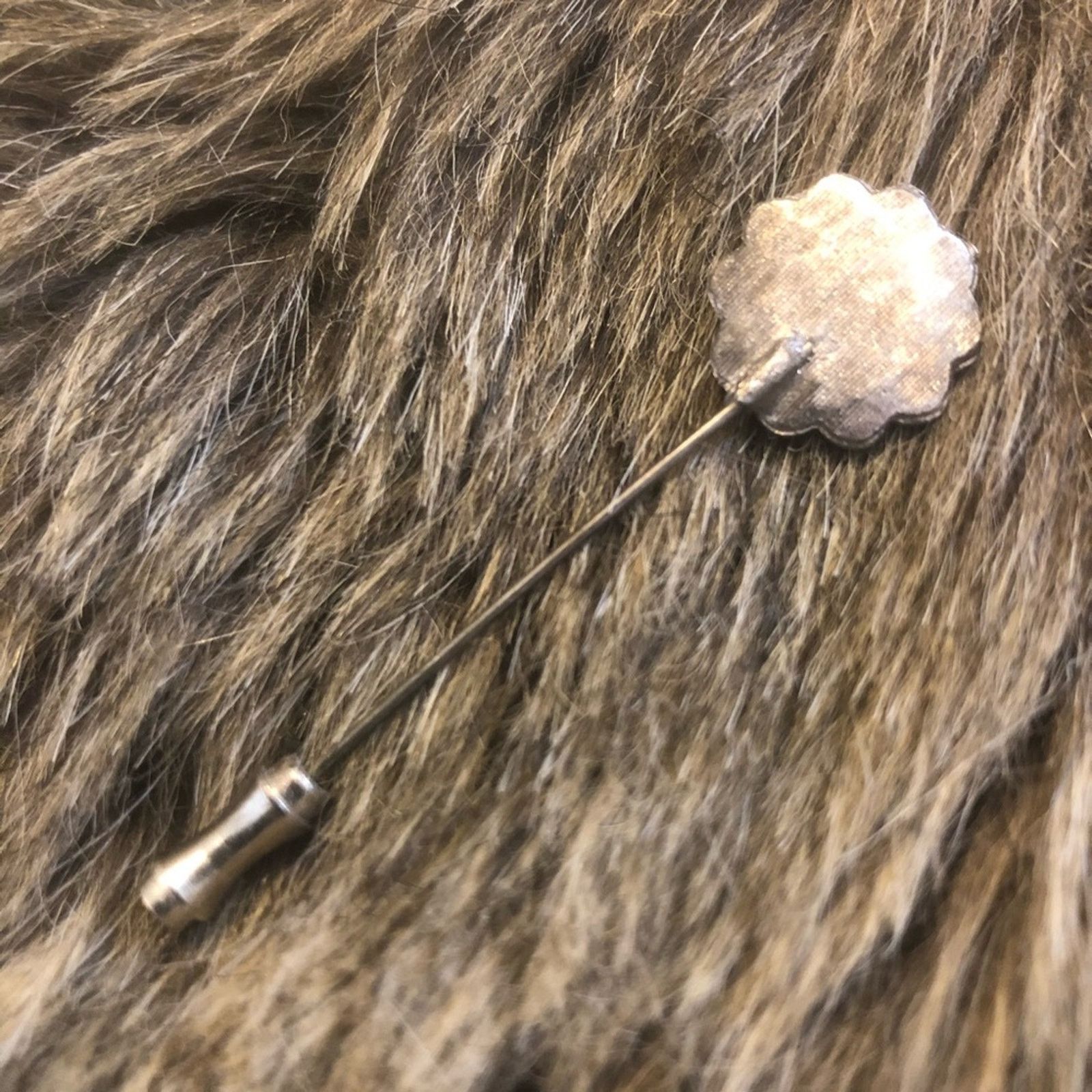 Other Antique Mount Vernon silver tone hat pin stick pin Size ONE SIZE - 3 Thumbnail