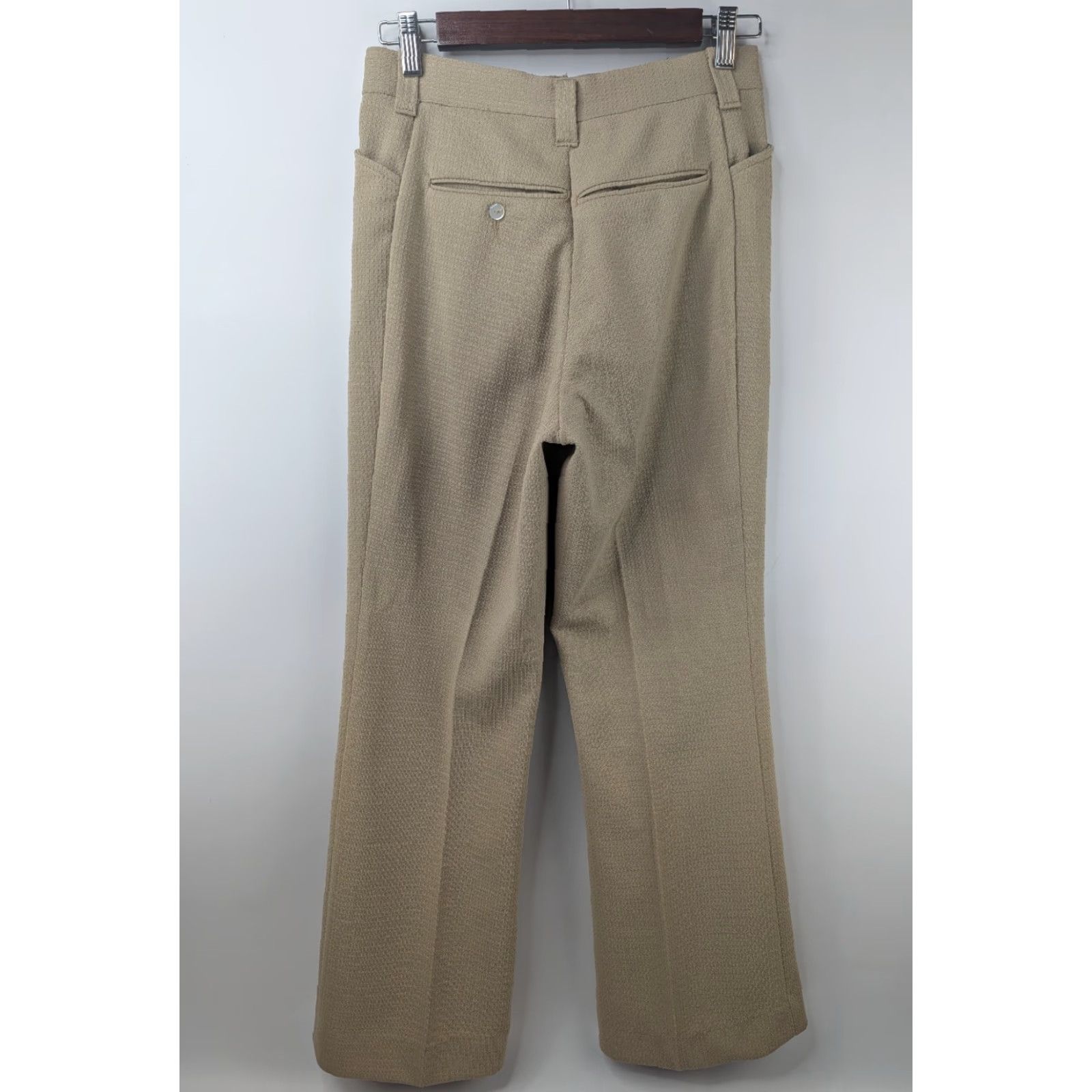 Vintage Vintage Days Slack Beige 1970s Mens Slacks Pants Talon Zipper 27x28 Beige Mens Vintage Pants 27x28 1970s Disco Look Size US 27 - 4 Thumbnail