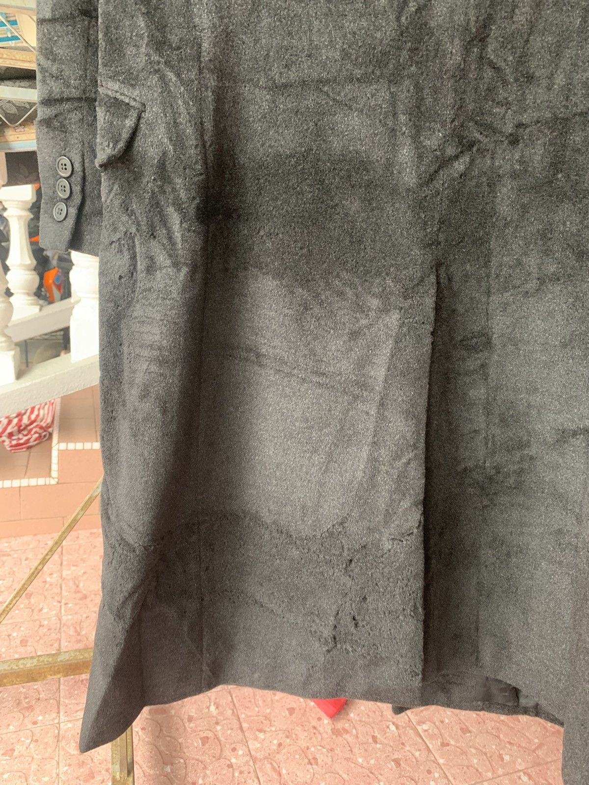 Yohji Yamamoto 🔥VTG YOHJI YAMAMOTO WOOL VELVET OVERCOATS Size US XL / EU 56 / 4 - 10 Thumbnail