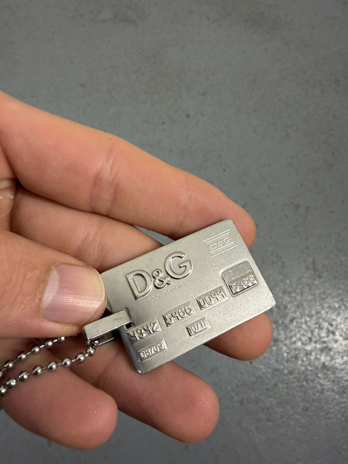 Dolce & Gabbana 2000s Dolce & Gabbana Credit Card Necklace Size ONE SIZE - 3 Thumbnail