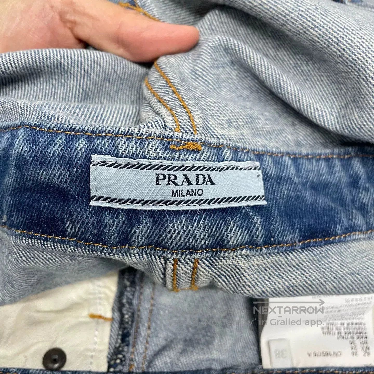Prada Prada Denim Overalls with Triangle Logo. Size US 38 / EU 54 - 7 Thumbnail