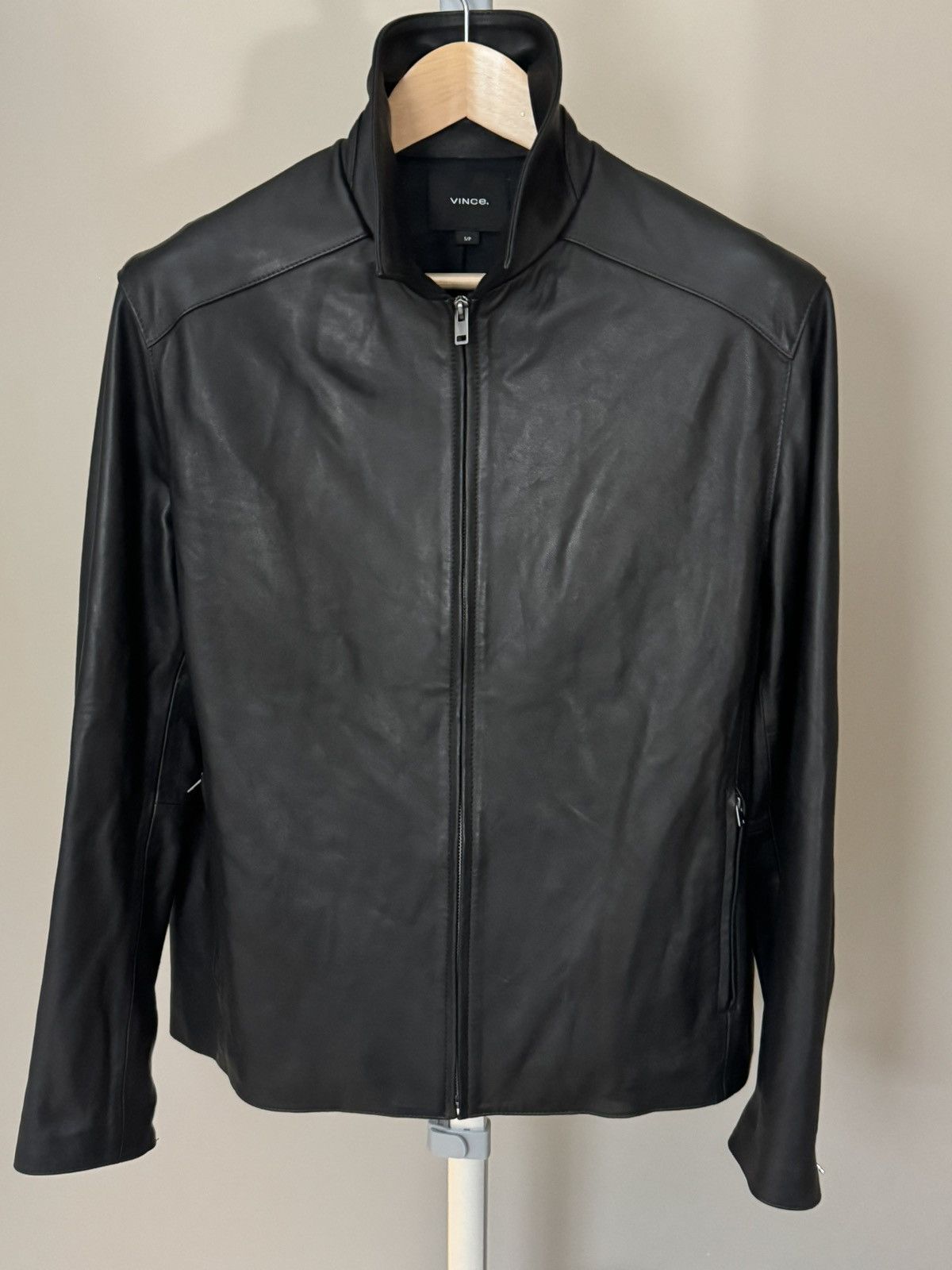 Vince Vince Men’s Lambskin Leather Zip-Up Jacket Size US S / EU 44-46 / 1 - 1 Thumbnail
