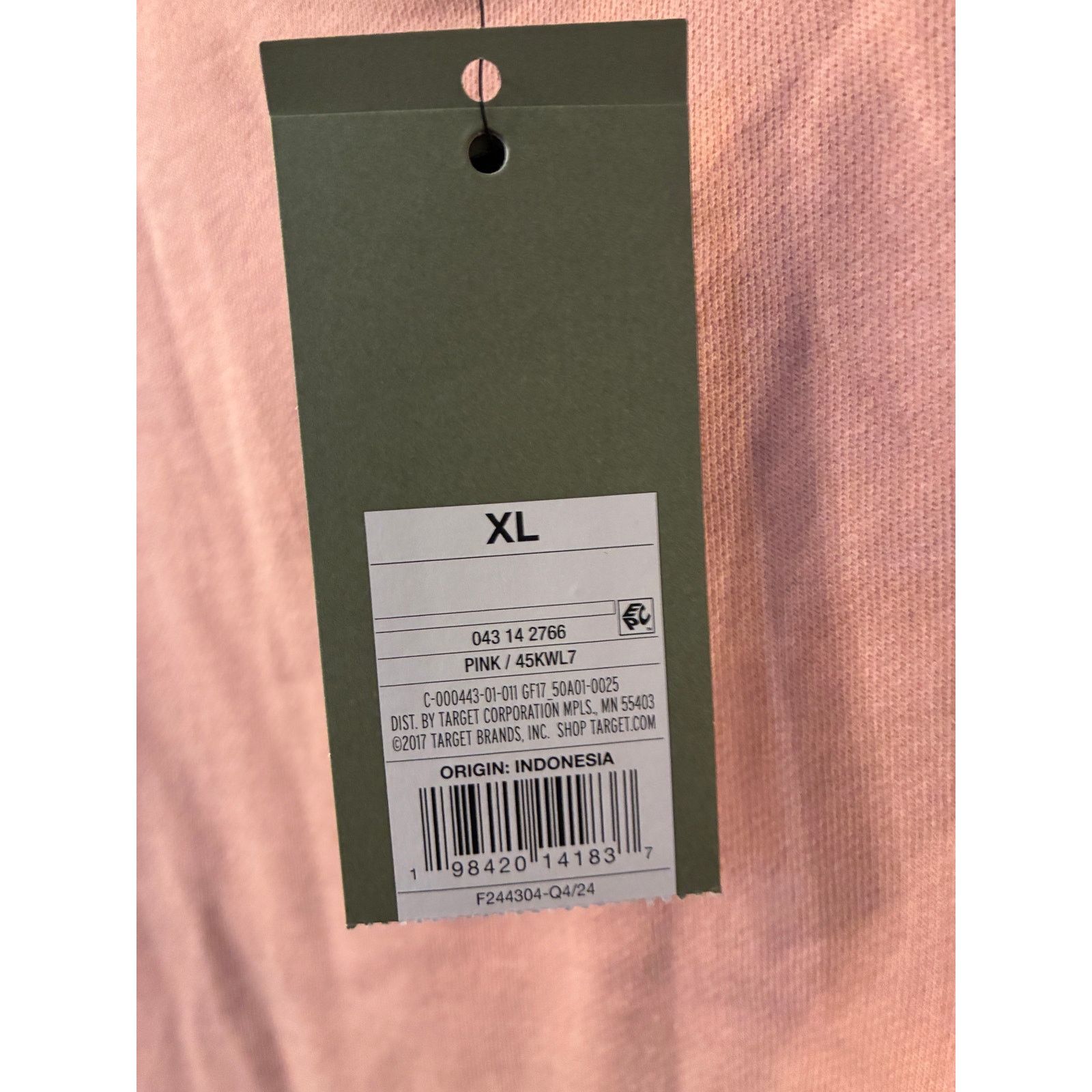 The Unbranded Brand Goodfellow French Terry Crewneck Pullover Sweatshirt Pink XL Size XL / US 12-14 / IT 48-50 - 5 Thumbnail