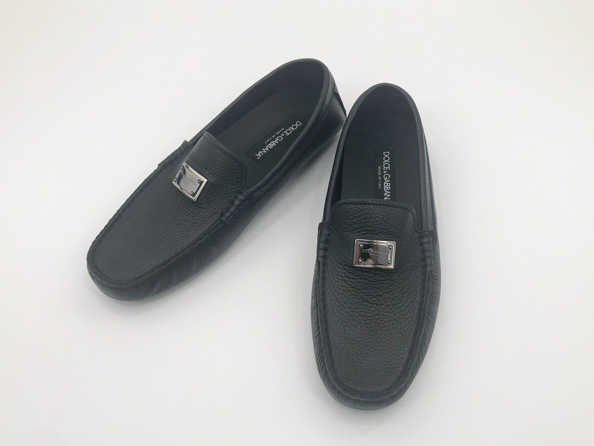 Dolce & Gabbana Dolce & Gabbana Logo Plaque Almond Toe Loafer Size US 8 / EU 41 - 1 Thumbnail