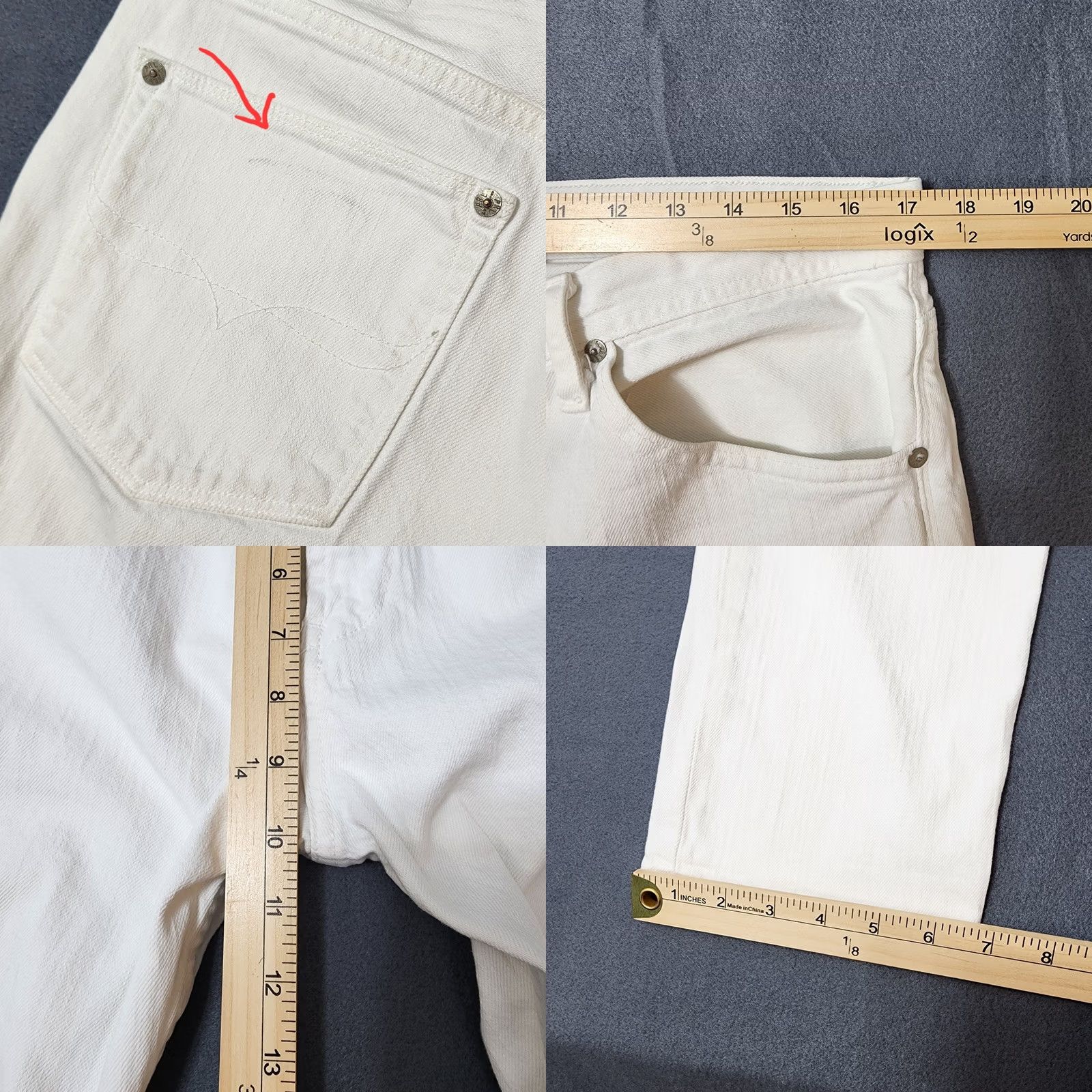 Polo Ralph Lauren Ralph Lauren Sport Womens Jeans White Size 31 Cropped Stretch Denim Prescott Size 24" / US 00 / IT 34 - 8 Thumbnail