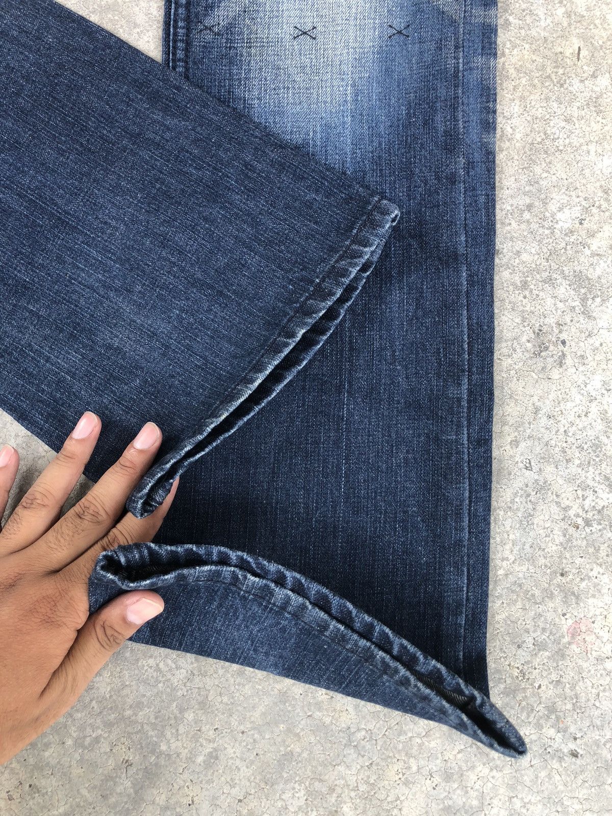 If Six Was Nine Flared Jeans Urban Craft Distressed Jeanss Size US 33 - 17 Thumbnail