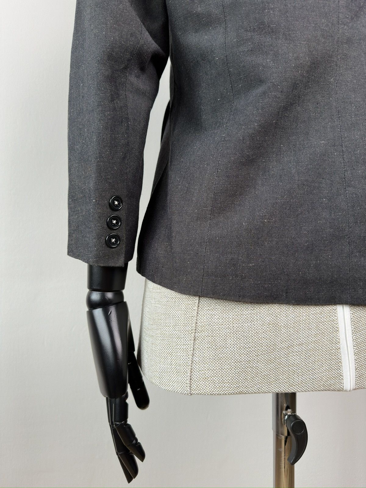 Other TOAST Linen Cotton Grey Double Breasted Blazer Jacket Size M / US 6-8 / IT 42-44 - 10 Thumbnail