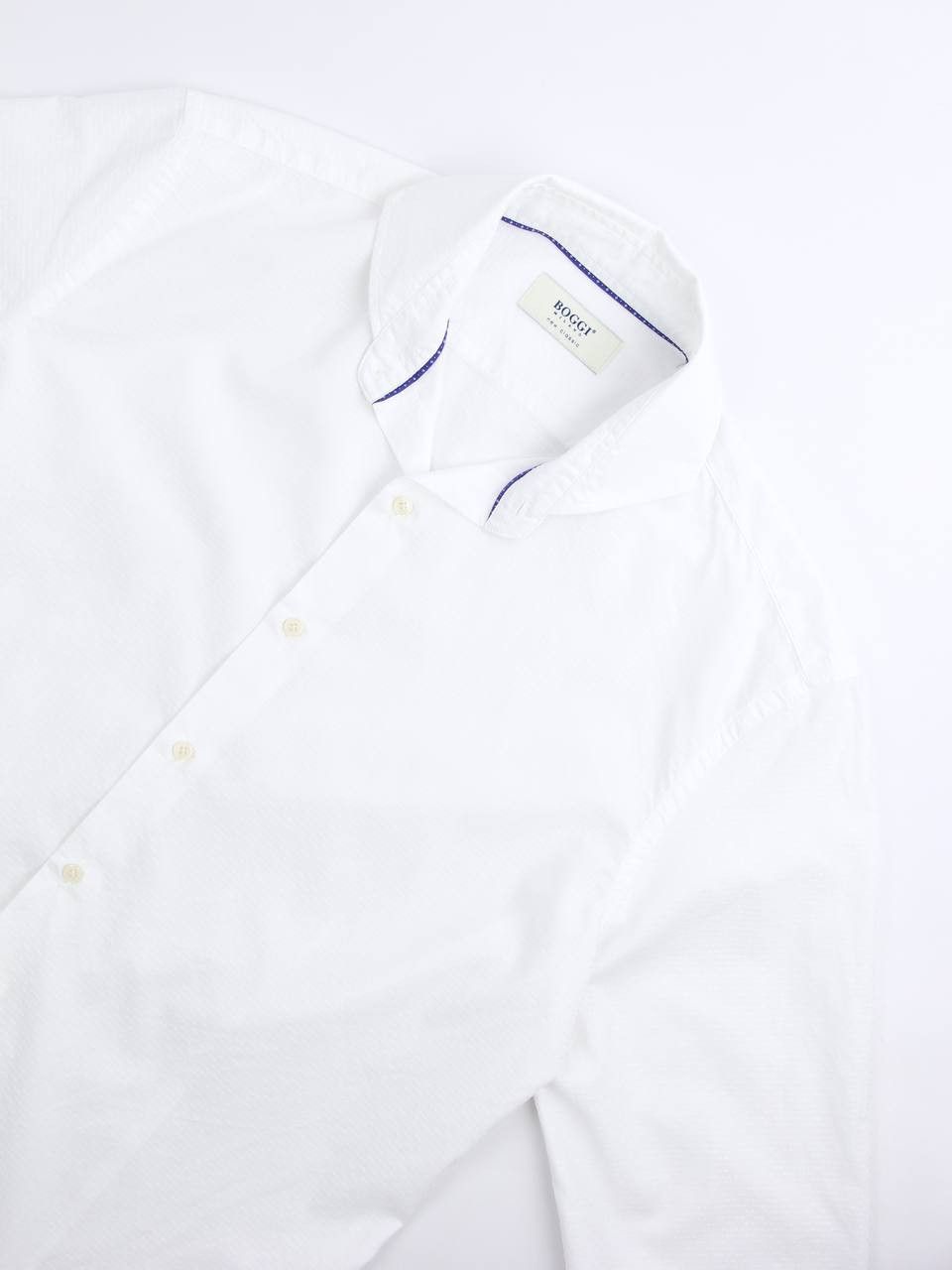 Boggi BOGGI MILANO White cotton shirt Size US L / EU 52-54 / 3 - 7 Thumbnail