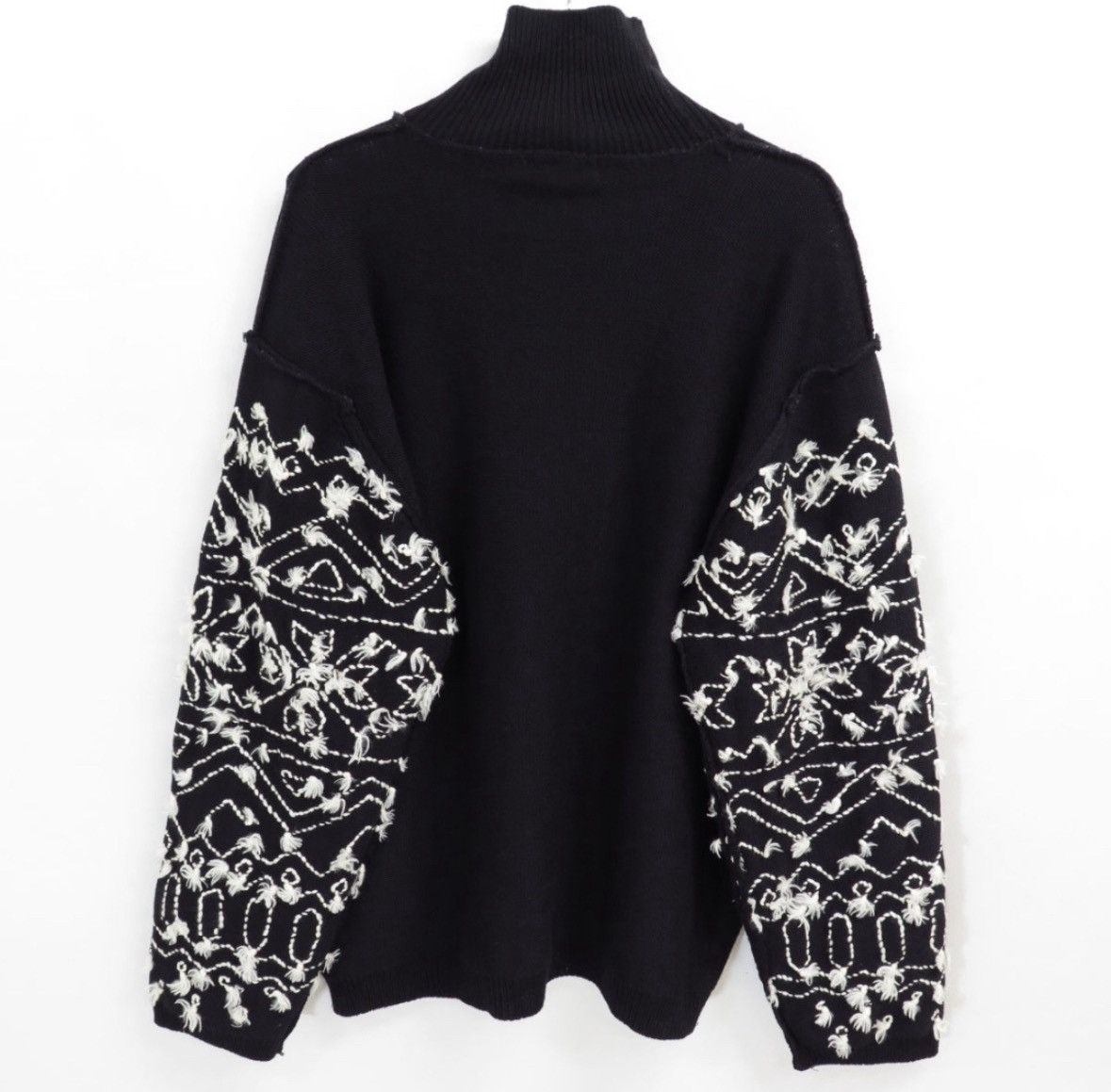 Yohji Yamamoto Y's for men Logo Embroidered Reversible Wool Knit