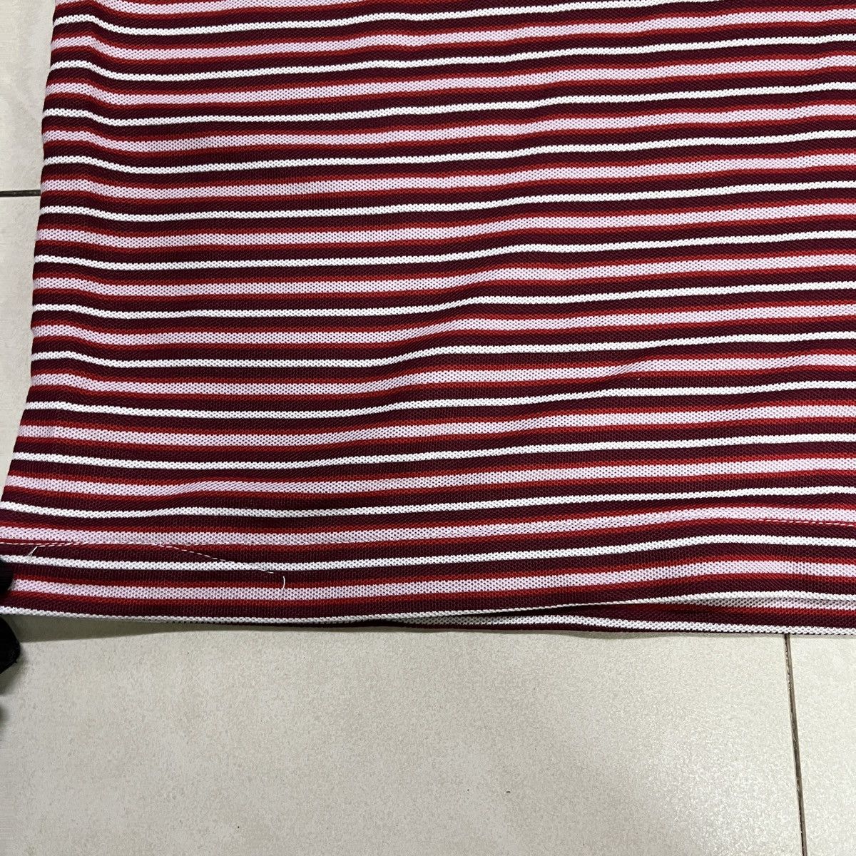 Japanese Brand × Uniqlo × Vintage Uniqlo Custom Crop Stripes Polo Size US M / EU 48-50 / 2 - 4 Thumbnail