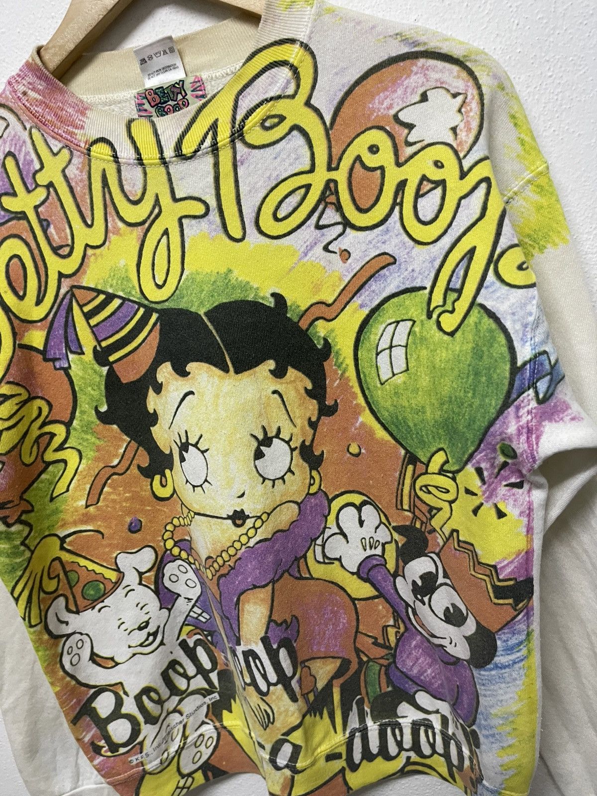Cartoon Network 90s BETTY BOOP AOP SWEATSHIRT RARE DESIGN Size US M / EU 48-50 / 2 - 10 Thumbnail