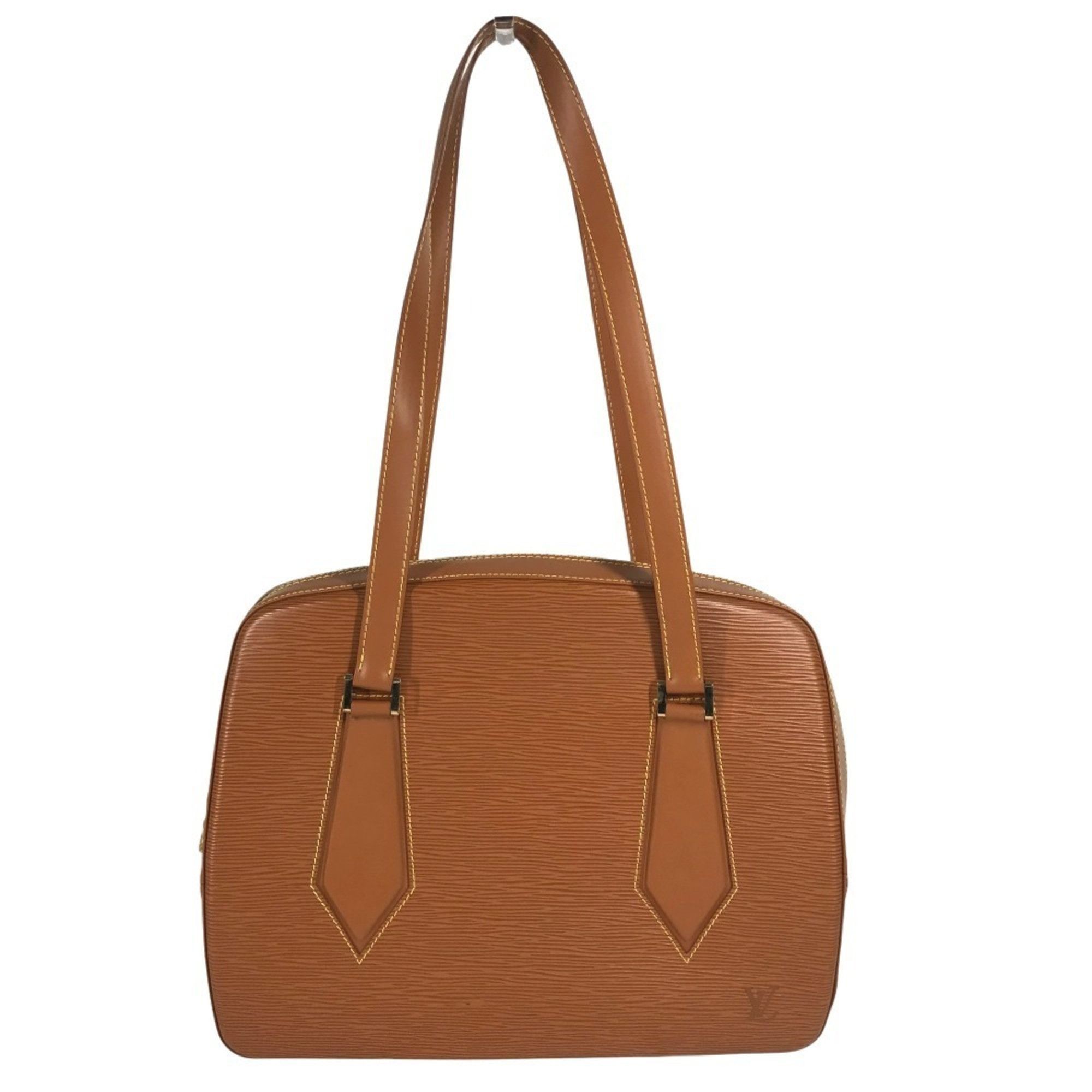 LOUIS VUITTON M52438 Epi Voltaire Tote Bag/Shoulder Bag in Leather Women's Zipang Gold and Brown