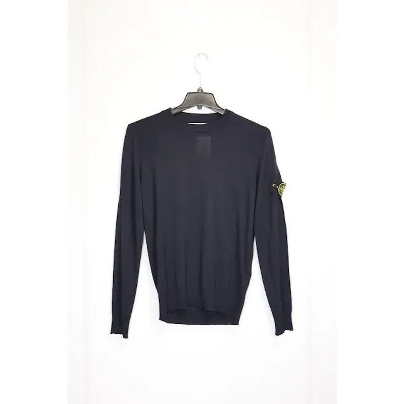 Stone Island o1rshd1 Classic Crewneck Logo Shirt / Sweater in Blue Size US S / EU 44-46 / 1 - 2 Thumbnail