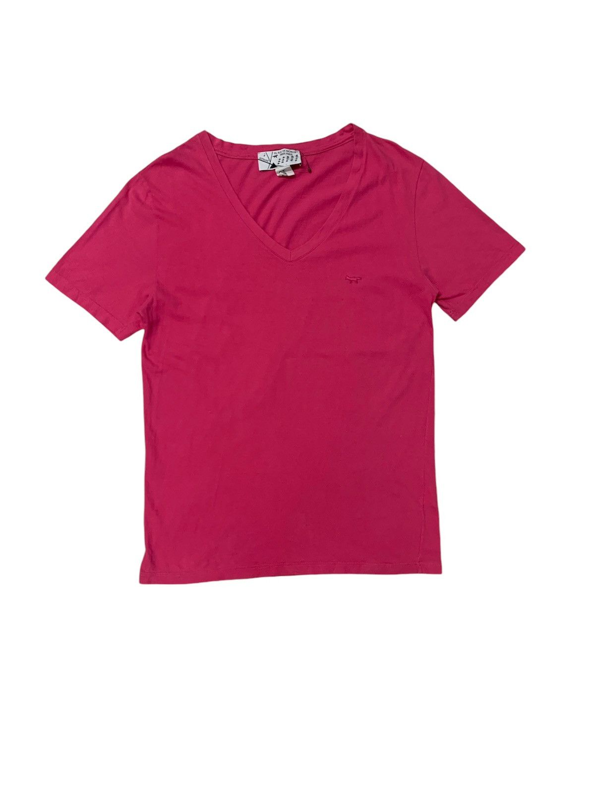 Comme des Garcons × Japanese Brand × Maison Kitsune Comme des garcon x kitsune plain v neck tshirt Size M / US 6-8 / IT 42-44 - 1 Thumbnail