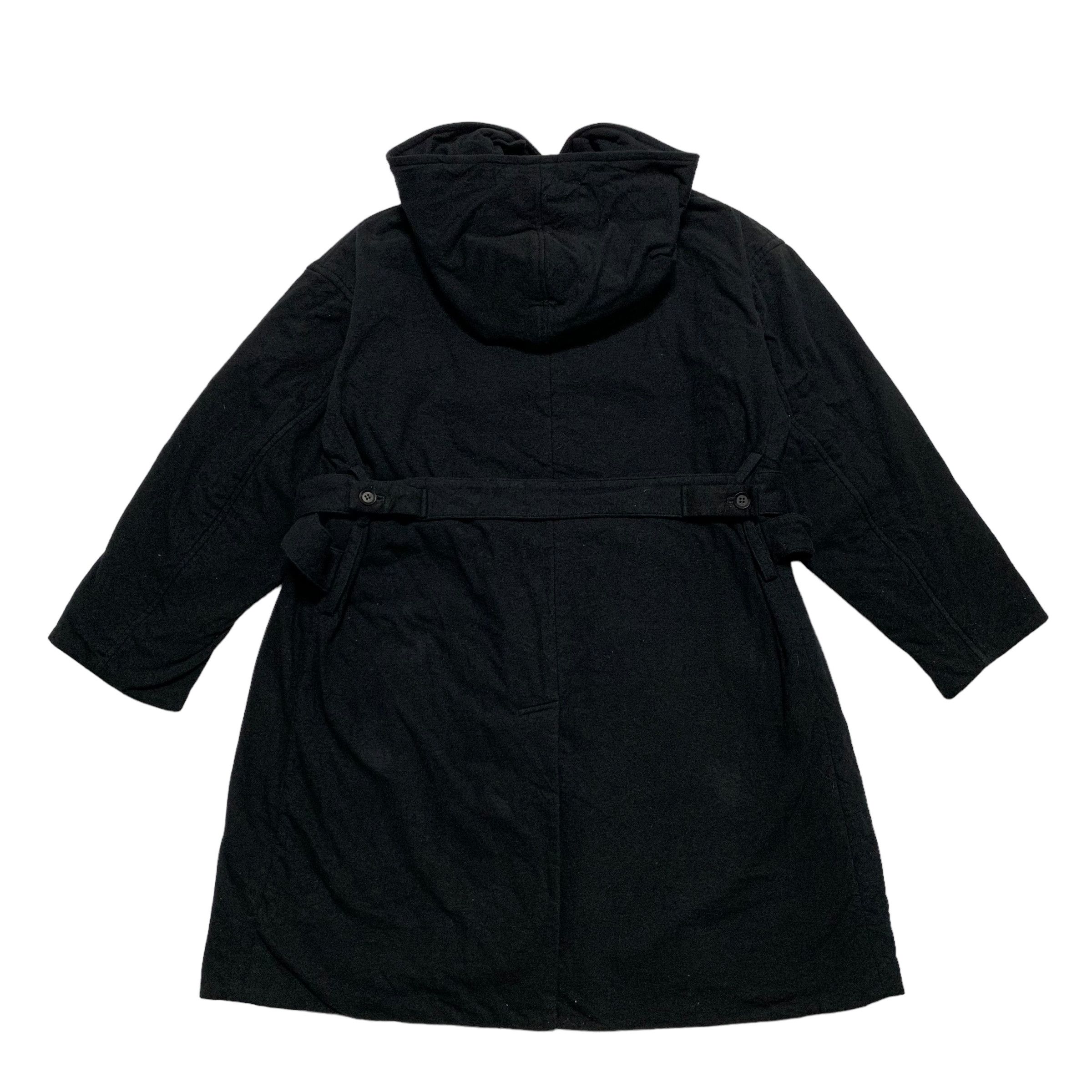 Yohji Yamamoto Vintage Yohji Yamamoto Signature Noir Hooded Oversize Coat Size S / US 4 / IT 40 - 8 Thumbnail