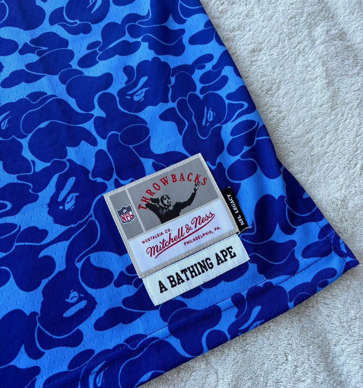 Bape × NFL Bape x NFL Giants Blue Camo Jersey Size US XL / EU 56 / 4 - 3 Thumbnail