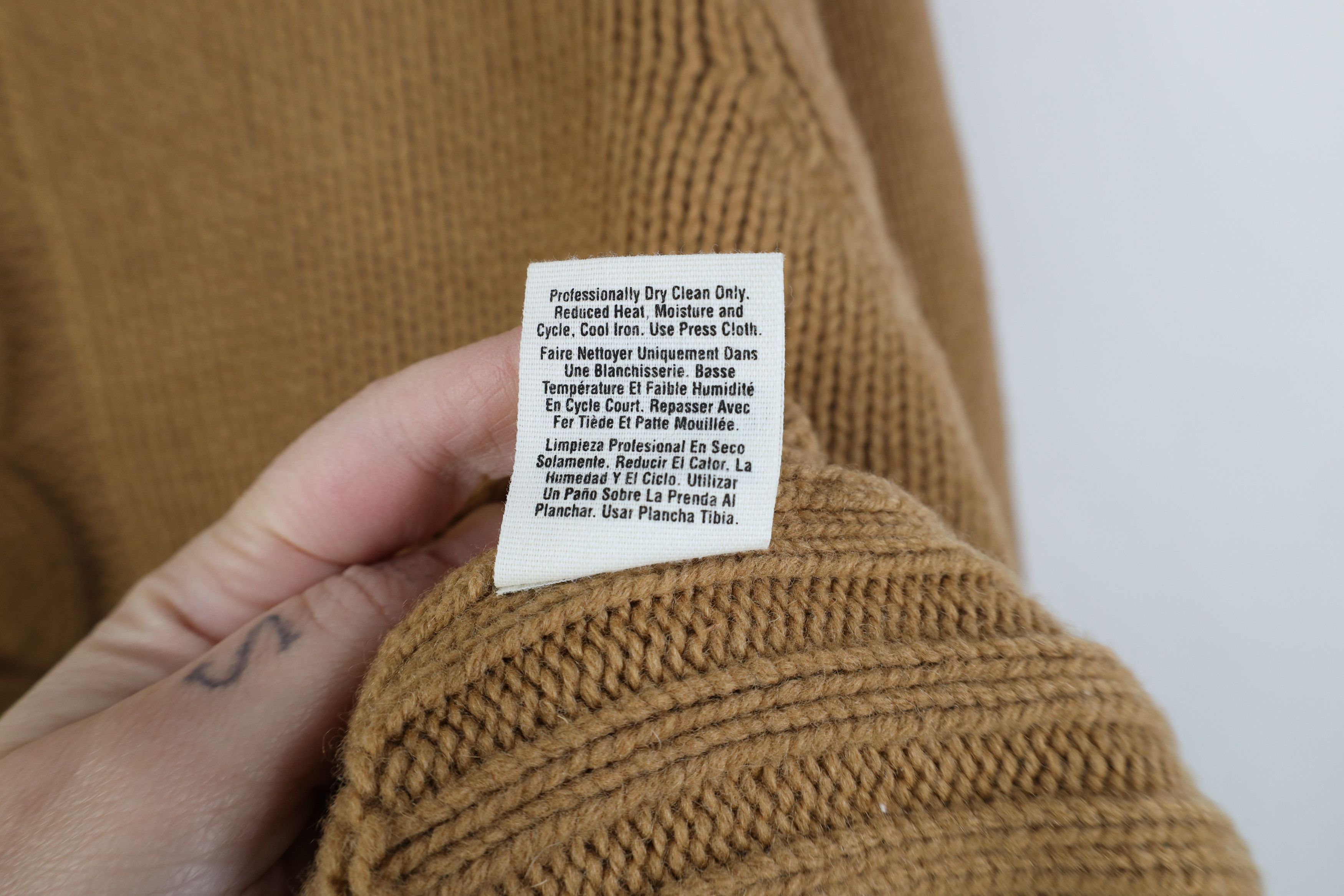 DKNY Vintage 90s Y2K DKNY Cropped Lambswool Turtleneck Sweater Size L / US 10 / IT 46 - 9 Thumbnail