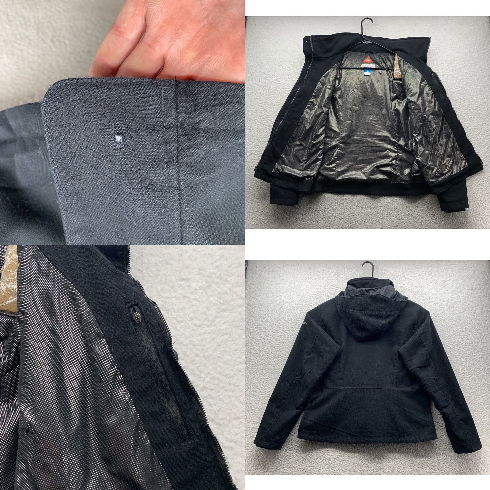 Vintage Columbia Jacket Womens L Black Omni Heat Tech Insulated Removable Hood Size L / US 10 / IT 46 - 8 Thumbnail