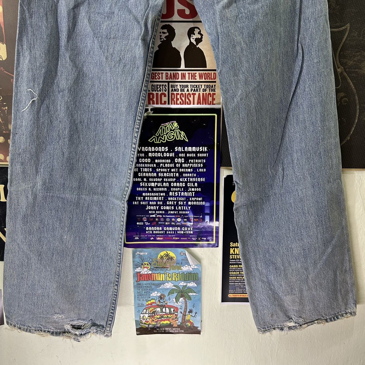 Levi's Vintage Levi’s 504 Y2k Distressed Denim Size US 30 / EU 46 - 13 Thumbnail