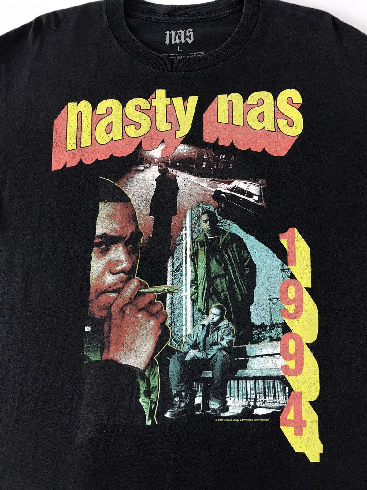 Rap Tees × Vintage Nasty Nas The Rapper 1994 Rap Tee(2017) Size US L / EU 52-54 / 3 - 4 Thumbnail