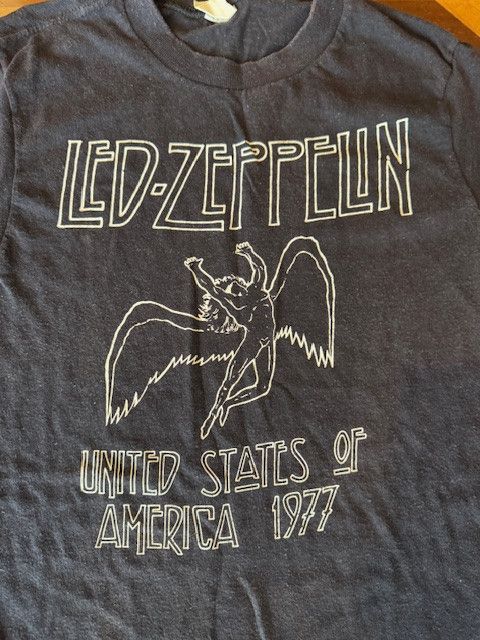 Vintage Vintage Led Zeppelin United States Of America 1977 Shirt Size US S / EU 44-46 / 1 - 2 Thumbnail