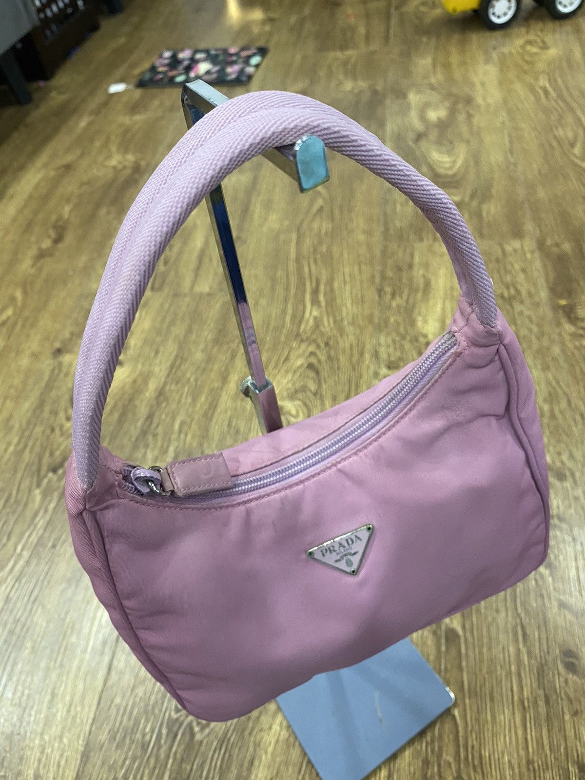 Prada Authentic Prada Tessuto Nyalon Hobo Shoulder Bag Size ONE SIZE - 5 Thumbnail