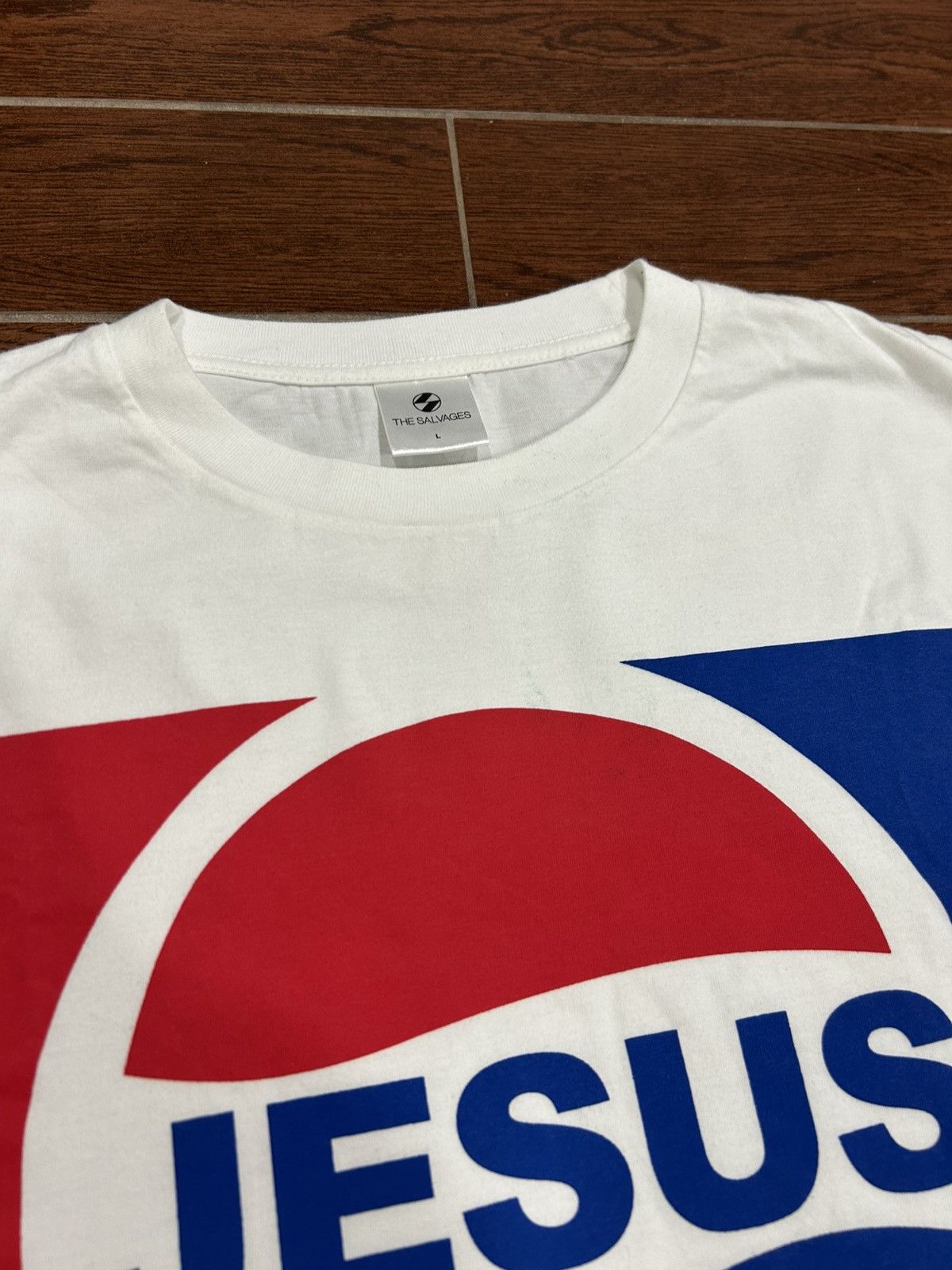The Salvages THE SALVAGES jesus pepsi bootleg single stitch shirt Size US L / EU 52-54 / 3 - 2 Thumbnail