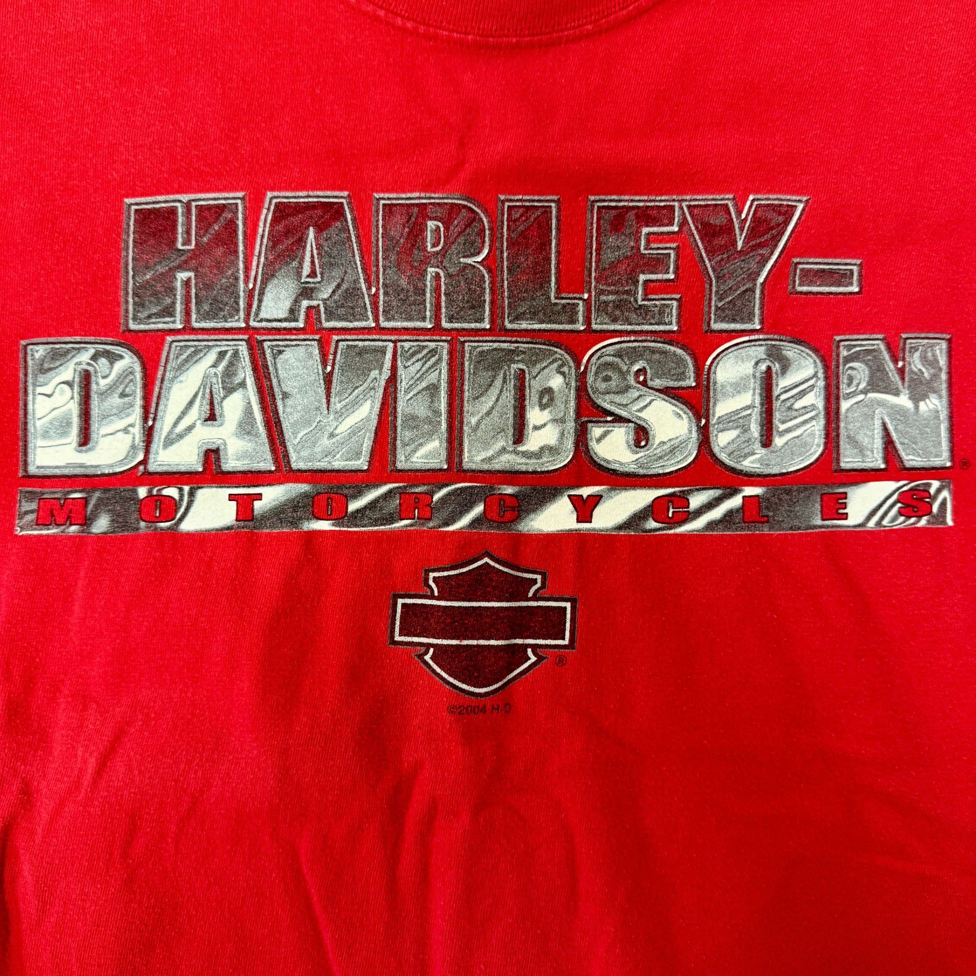 Harley Davidson Y2K LANCES Mansfield PA Motorcycle BIKER 2004 T Shirt USA L Size US L / EU 52-54 / 3 - 2 Thumbnail