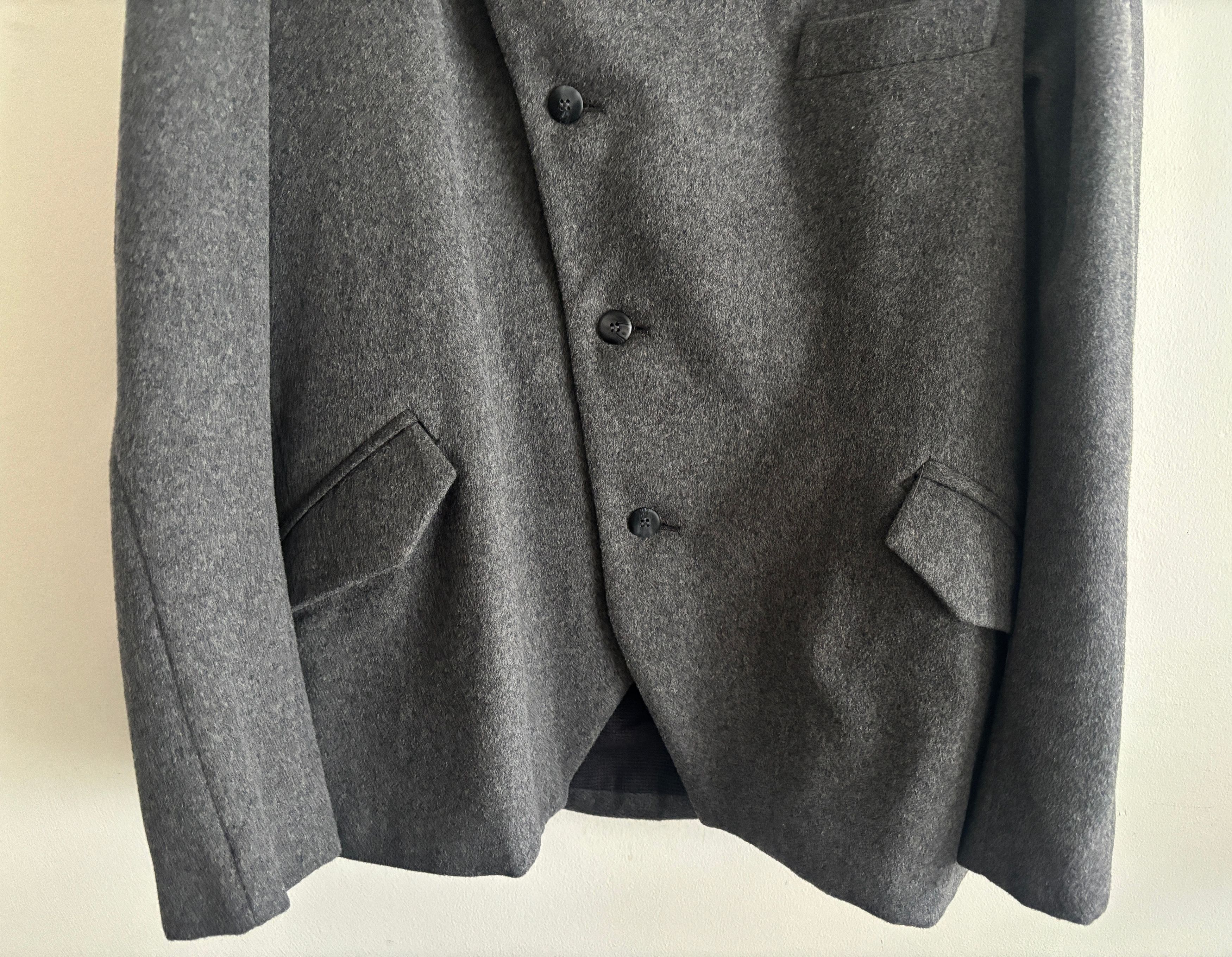 18 Waits $395 Grey Wool Pea Coat / Brigadier Jacket Large - XL Size US L / EU 52-54 / 3 - 4 Thumbnail