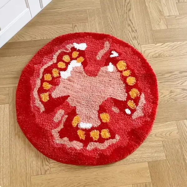 Other Horiuchi x Fumie Tomato Fruit Tufted Rug Size ONE SIZE - 2 Thumbnail