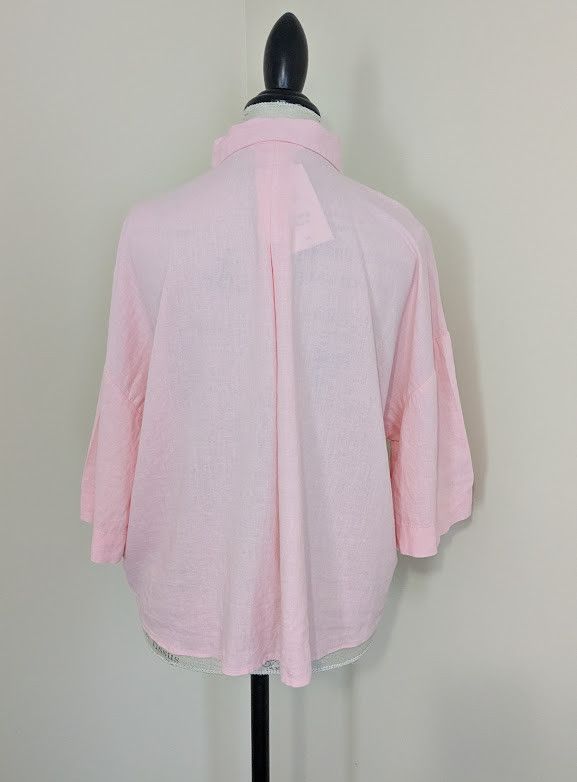 H&M Loose fit linen and viscose blend blouse Size M / US 6-8 / IT 42-44 - 4 Thumbnail