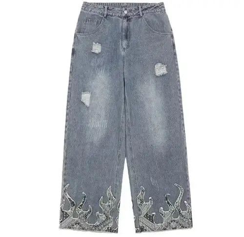 Flame denim jeans