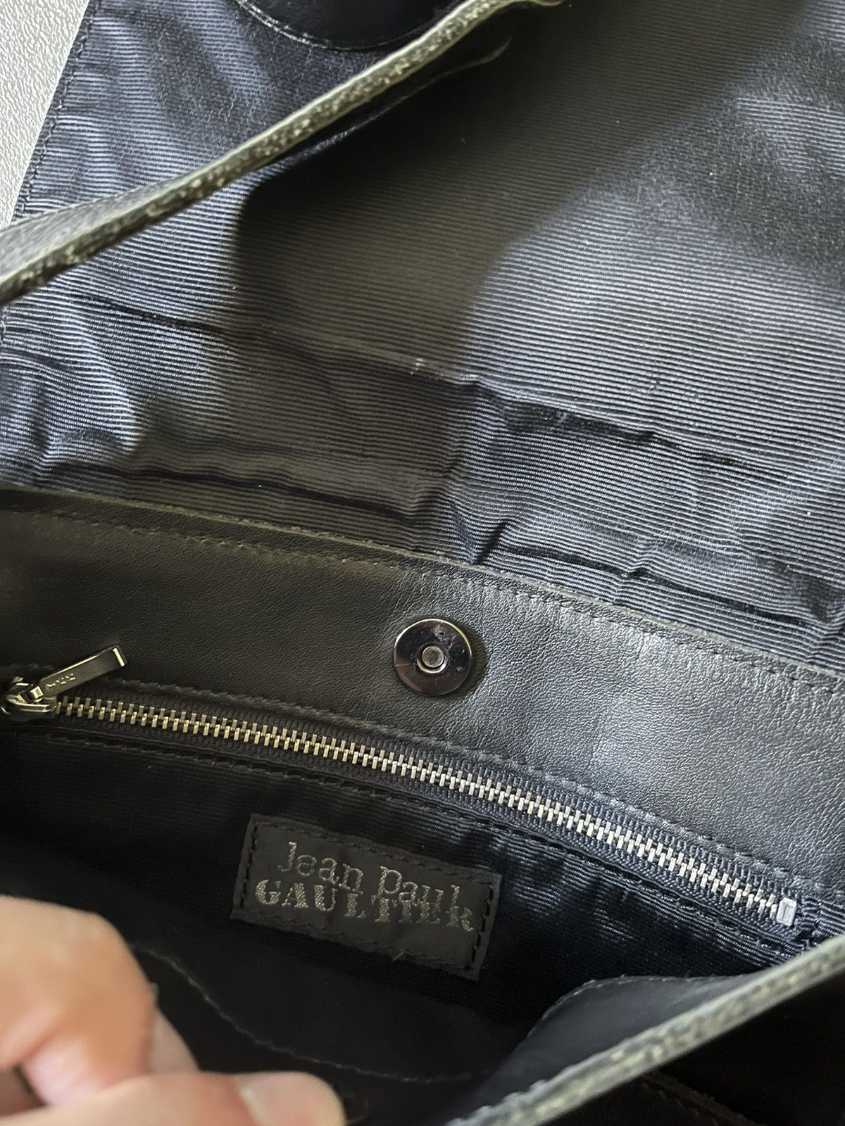Jean Paul Gaultier Jean Paul Gaultier 1999 Angel shoulder bag leather black Size ONE SIZE - 18 Thumbnail