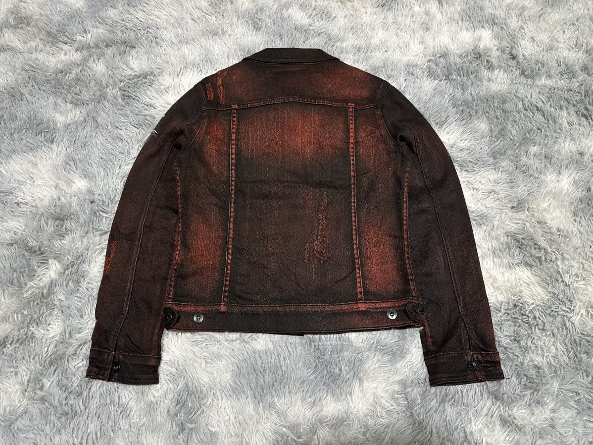 14th Addiction 🔥Y2K Archived Seana Blood Waxed Denim Jacket Vkei Goth Punk Size US M / EU 48-50 / 2 - 13 Thumbnail