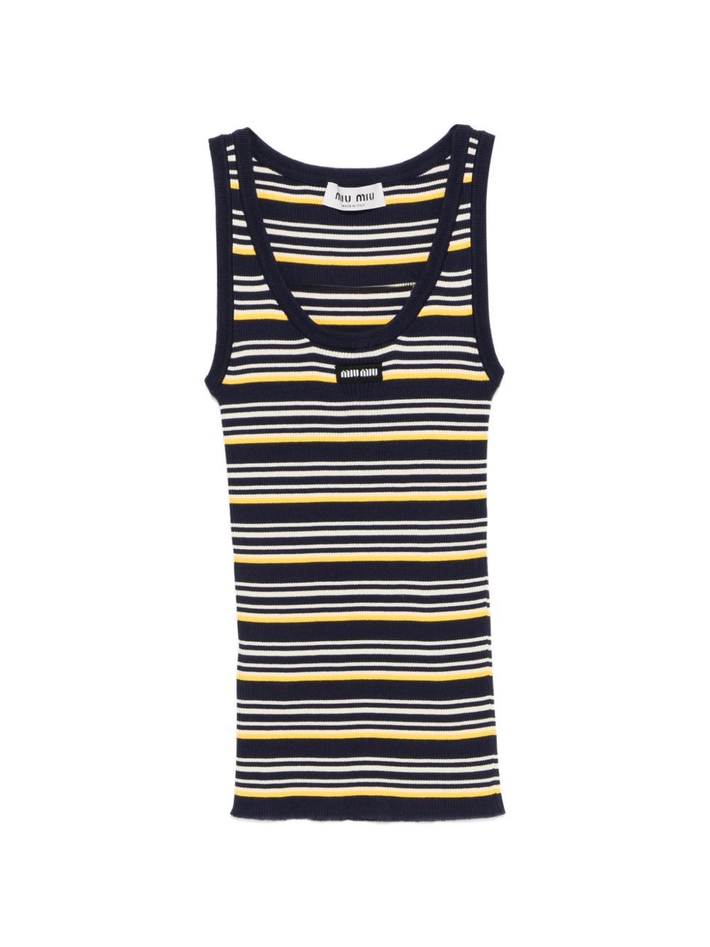 Miu Miu STRIPED COTTON TANK TOP Size M / US 6-8 / IT 42-44 - 1 Thumbnail