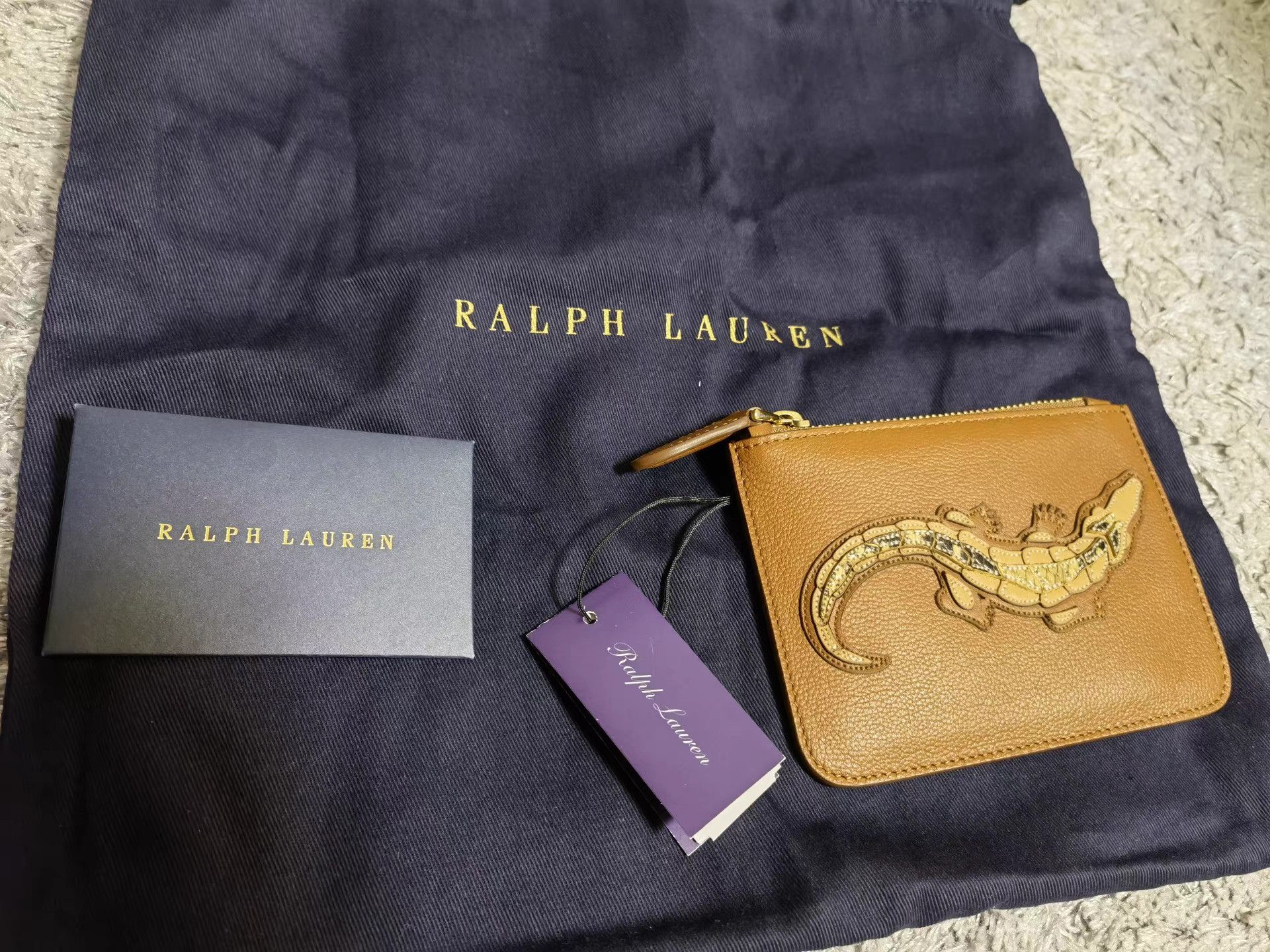 Ralph Lauren Ralph Lauren Purple Label Card Case with Coin Pocket K9 Size ONE SIZE - 4 Thumbnail