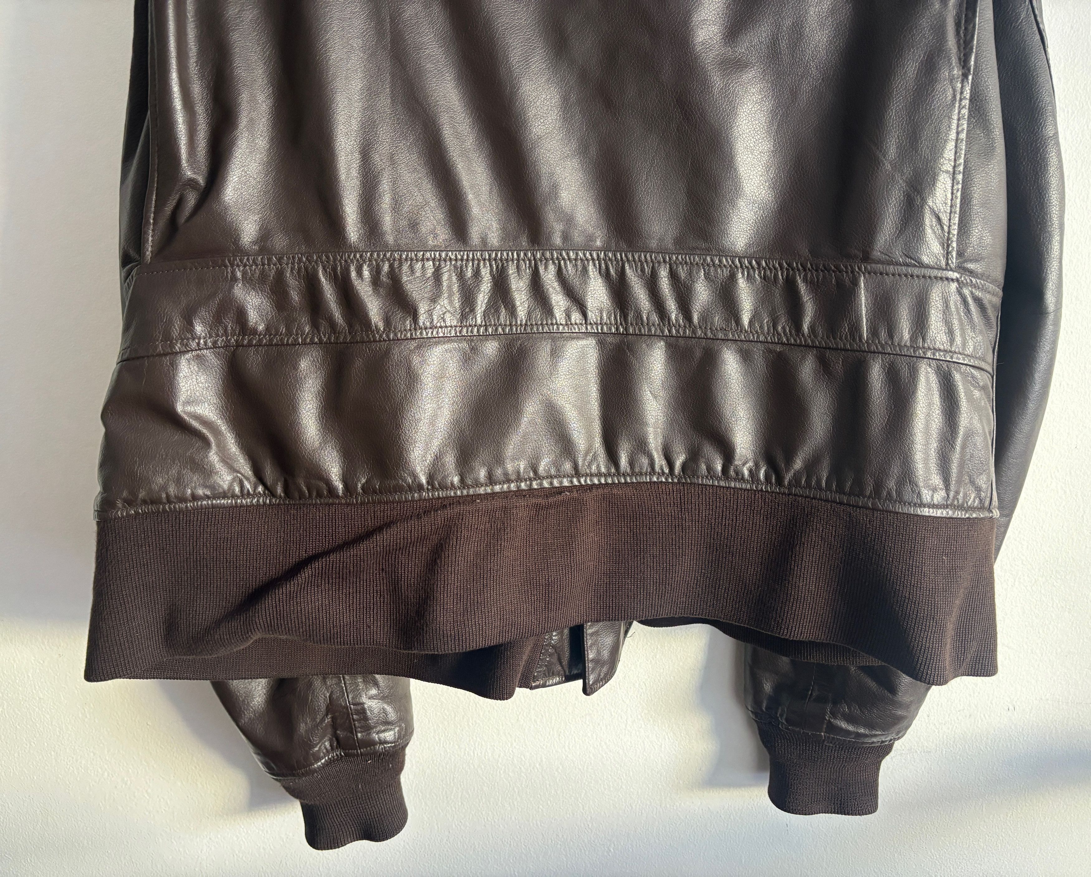 Excelled Aviator Bomber G-1 Jacket- Sherpa Collar, Patches -XL-XXL Size US XL / EU 56 / 4 - 11 Thumbnail