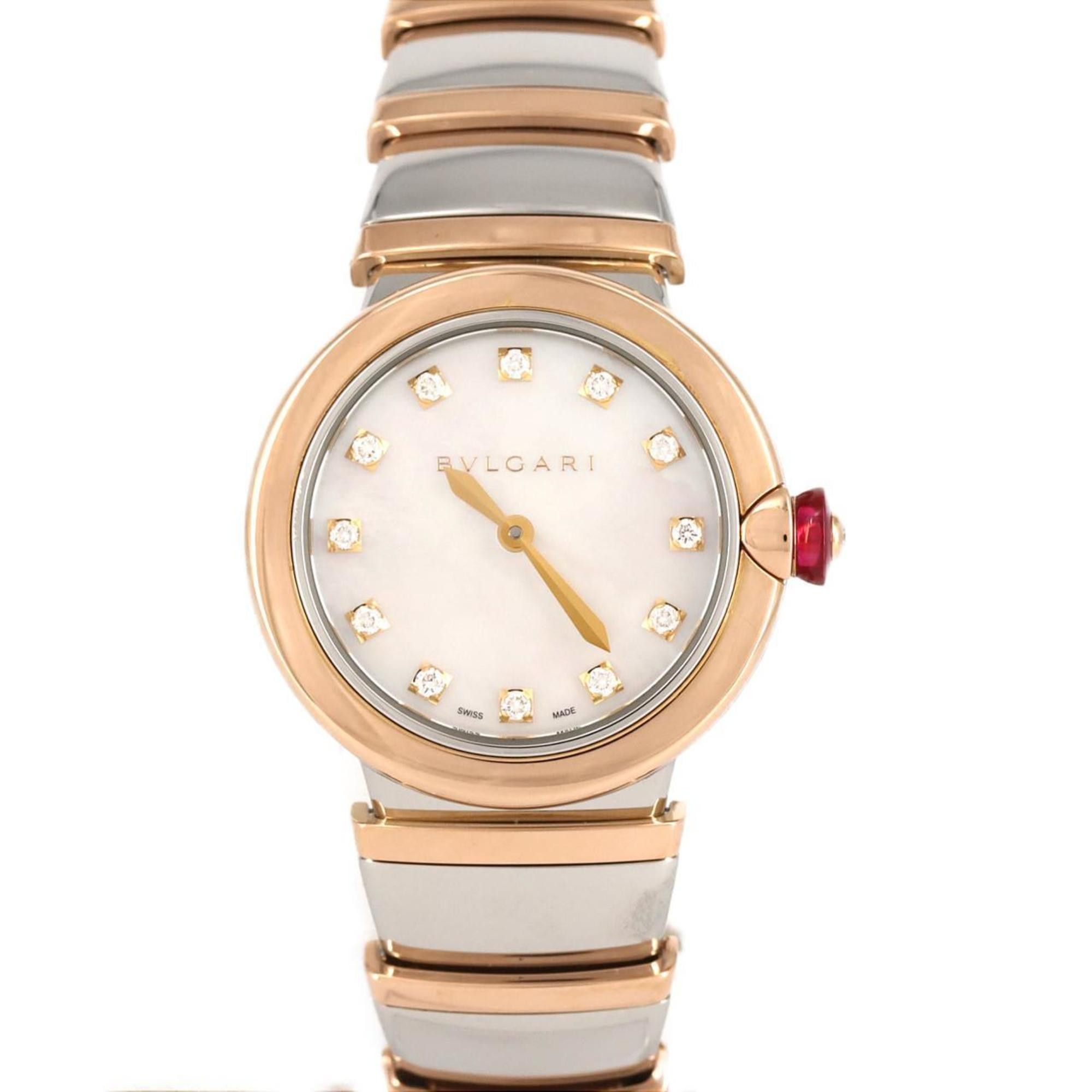Bvlgari Bvlgari Lucea PG Combi 12P LUP28SG LU28WSPGSPG 12 SSxPG Wristwatch Quartz Size ONE SIZE - 1 Thumbnail