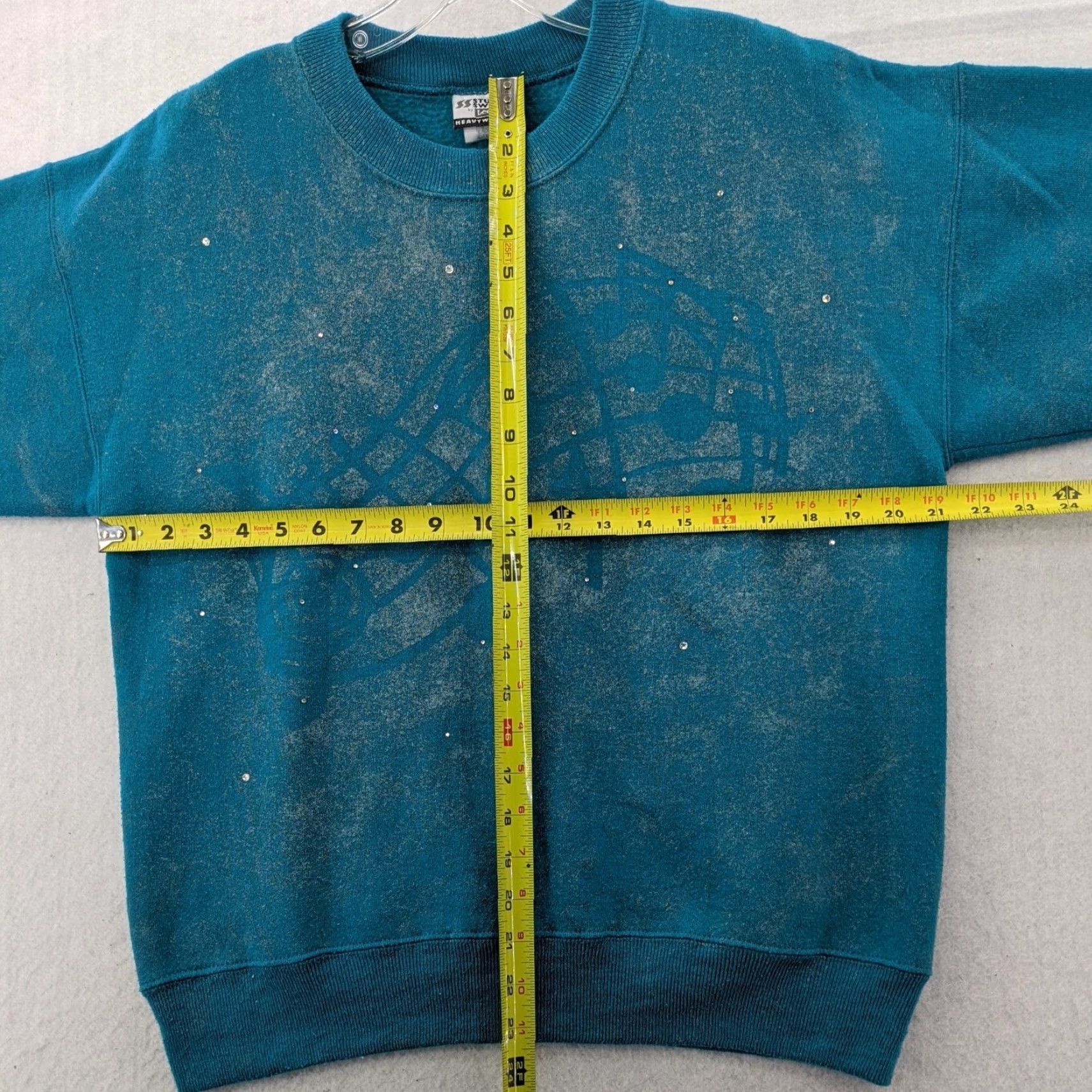 Lee VINTAGE sturdy sweats Lee Sweatshirt Womens Large Blue 90s Music Notes Print Shirt Adult Large Blue 90s Music Womens Size L / US 10 / IT 46 - 5 Thumbnail