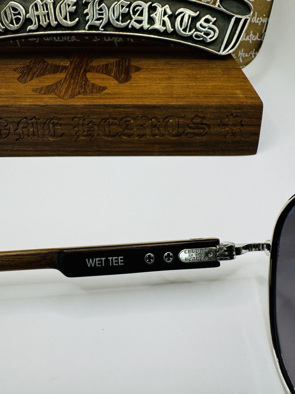 Chrome Hearts Chrome Hearts Wood Wet Tee Sunglasses Size ONE SIZE - 9 Thumbnail