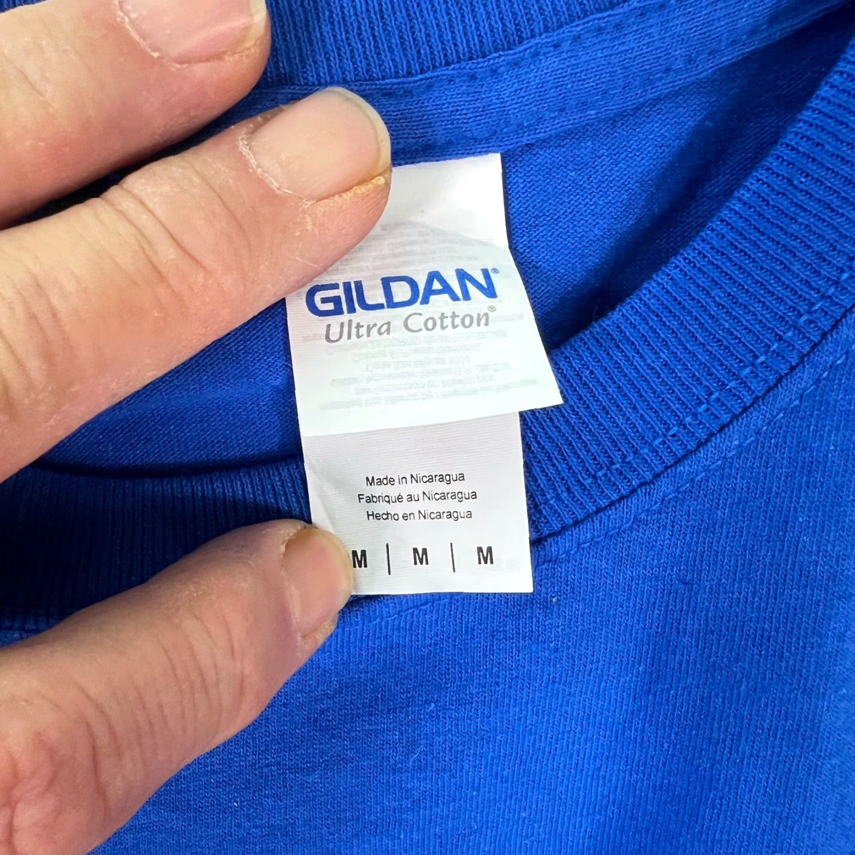 Gildan VINTAGE Pack Of 2 Gildan Ultra Cotton Short Sleeves Pullover Blue T Shirt Men's Size M Size US M / EU 48-50 / 2 - 3 Thumbnail