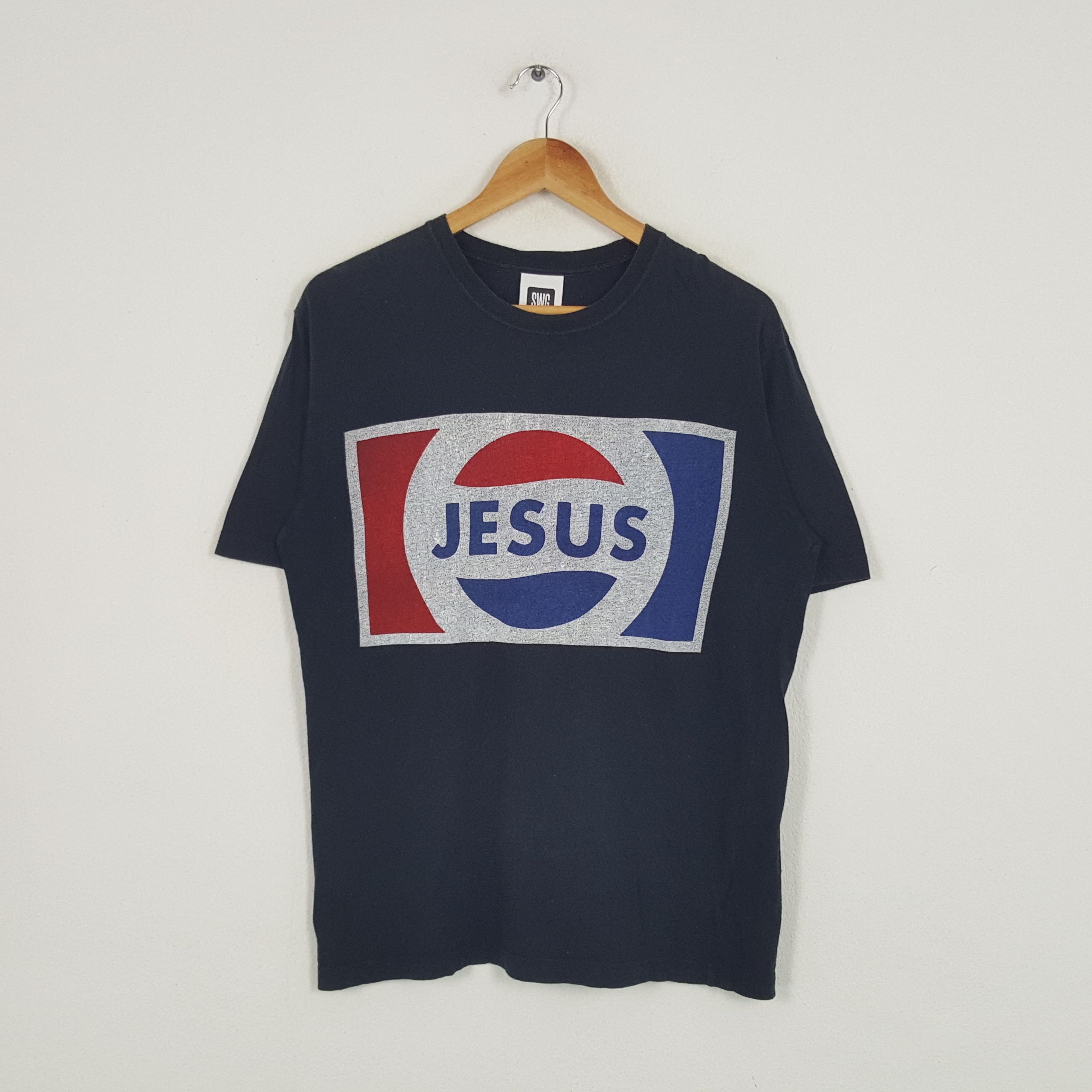 Swagger × Vintage Vintage Swagger Jesus Japanese Brand Tshirt Size US M / EU 48-50 / 2 - 1 Thumbnail