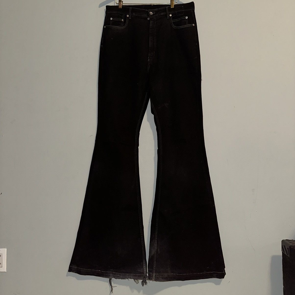 Rick Owens × Rick Owens Drkshdw Bolan Bootcut Waxed Denim Rick Owens × Rick Owens Drkshdw Bolan Bootcut Waxed Denim