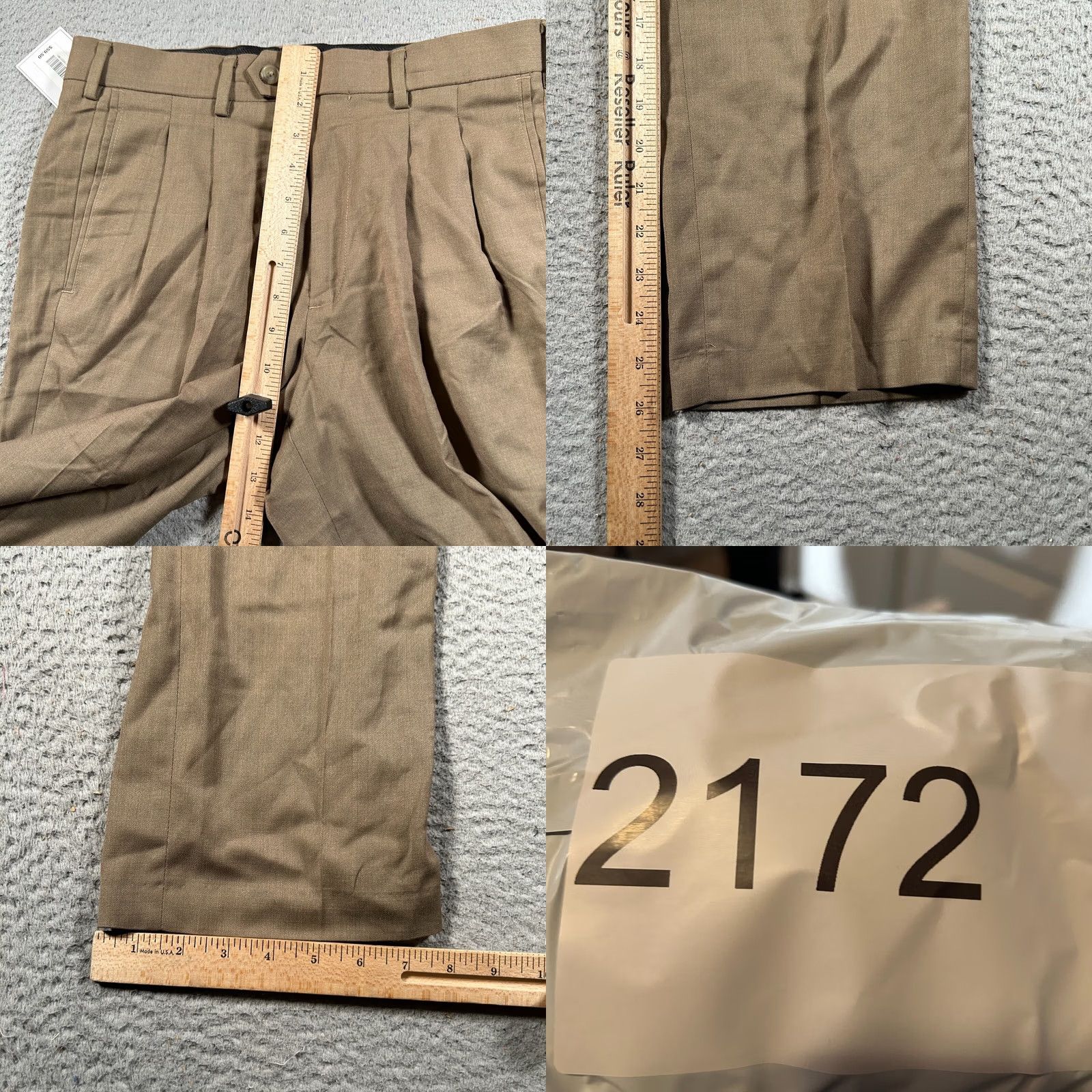 Roundtree & Yorke VINTAGE Roundtree & Yorke TravelSmart Pants Men 30x30 Khaki Workwear Casual NWT Size US 30 / EU 46 - 8 Thumbnail