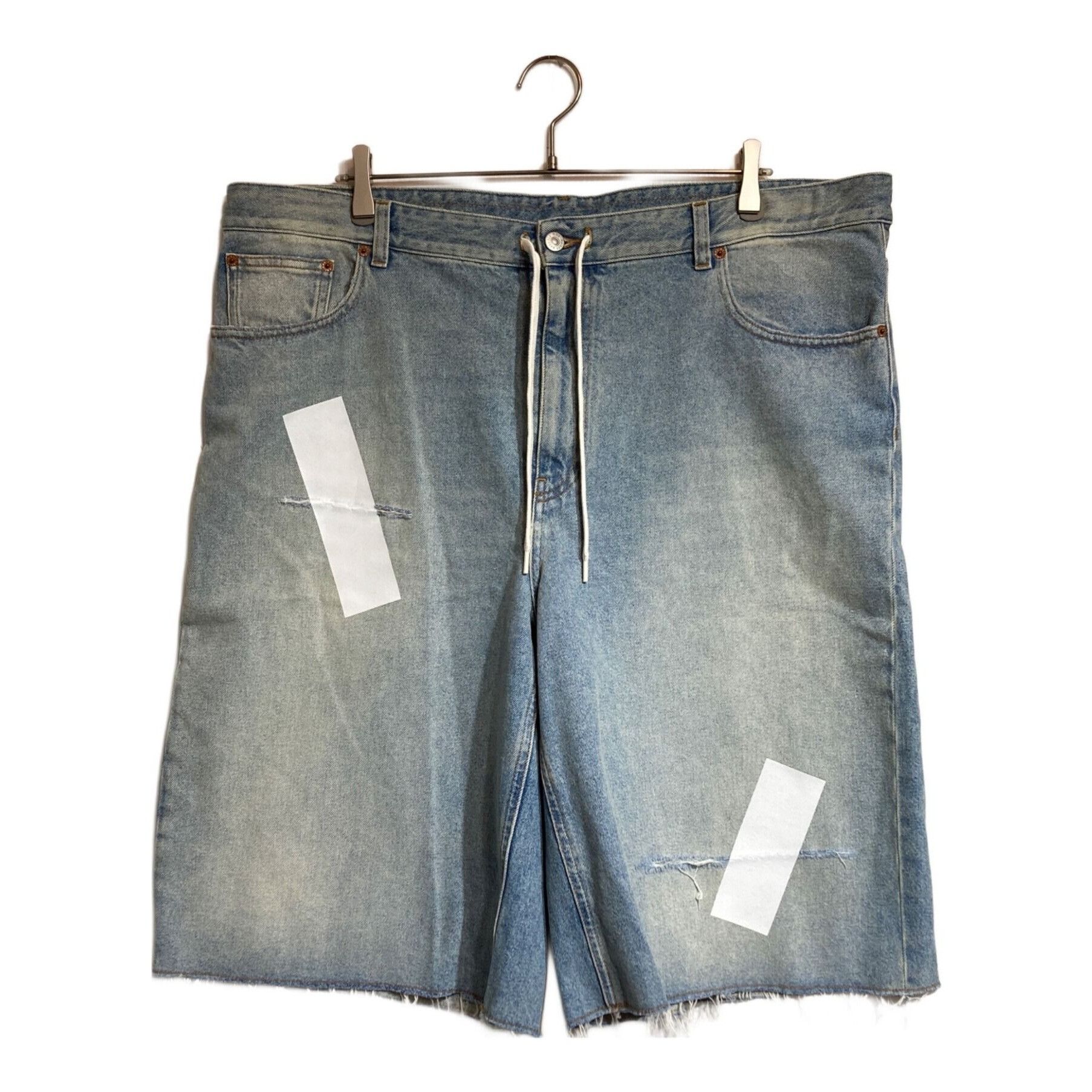 Maison Margiela Denim buckle bermuda shorts | Grailed